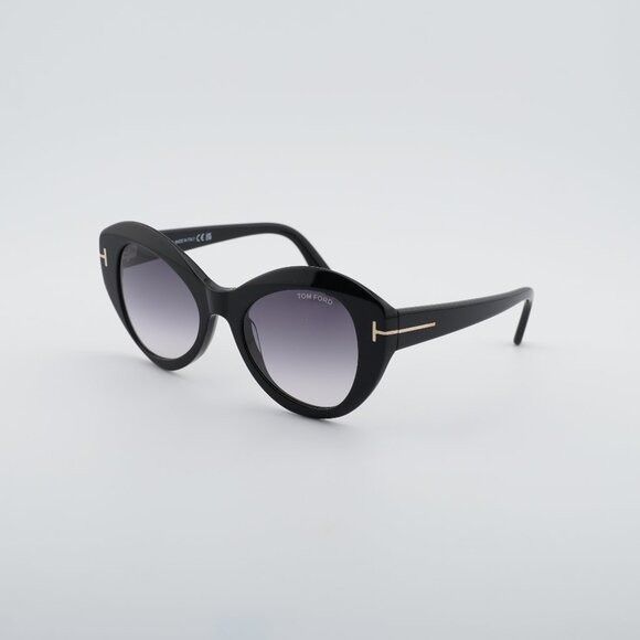 Tom Ford Tom Ford Guinevere FT1084 01B Sunglasses Black Cat  display picture 1