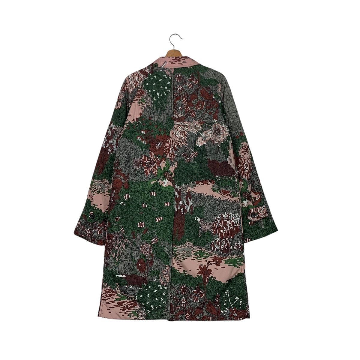 Japanese Brand THEATRE Motif Design Fullprint Overcoat Jacket #2032-C88 Size US M / EU 48-50 / 2 - 7 Thumbnail