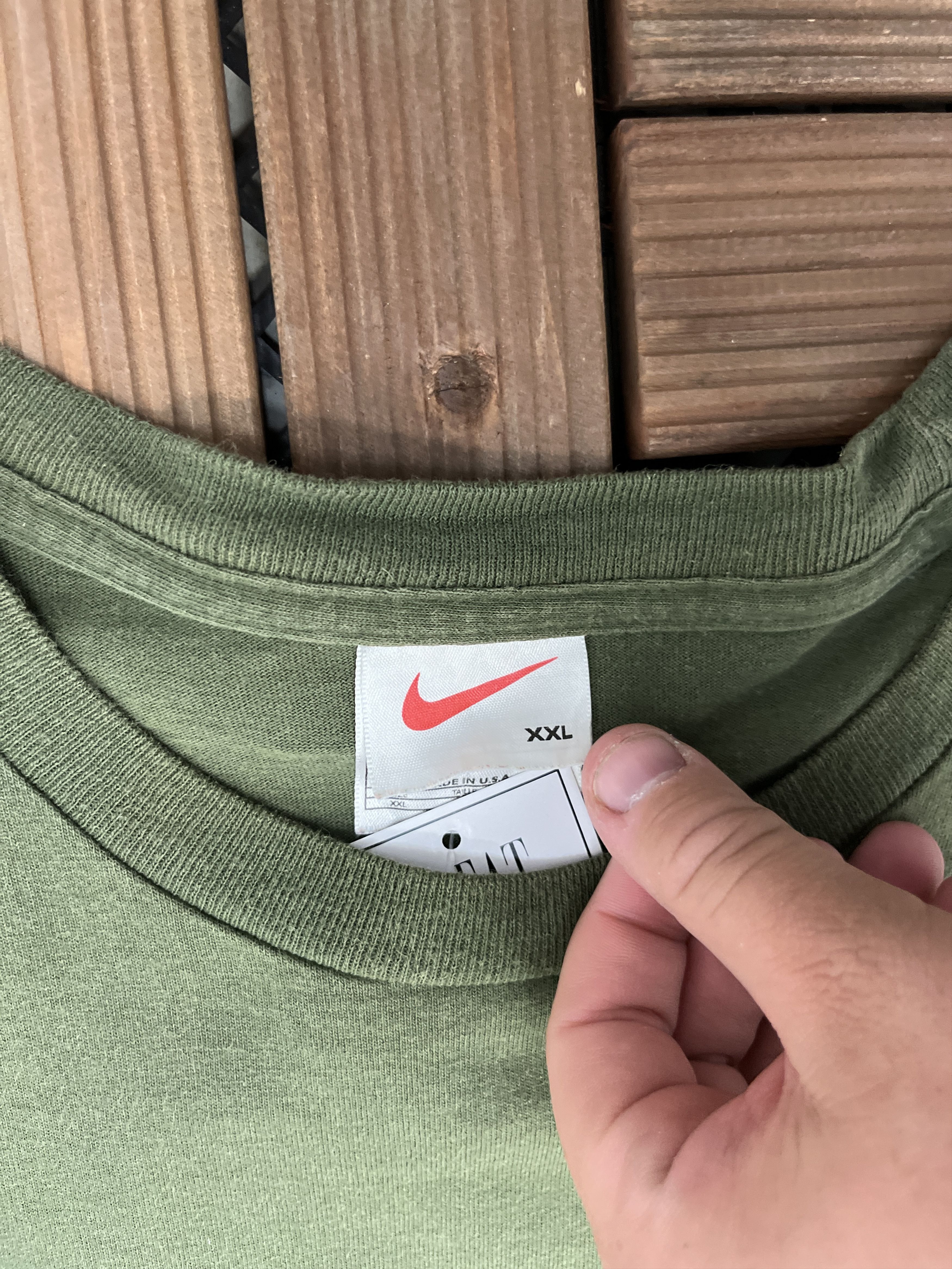 Nike × Vintage Nike Just Do It Vintage Green T-Shirt Tee Size US XXL / EU 58 / 5 - 5 Thumbnail
