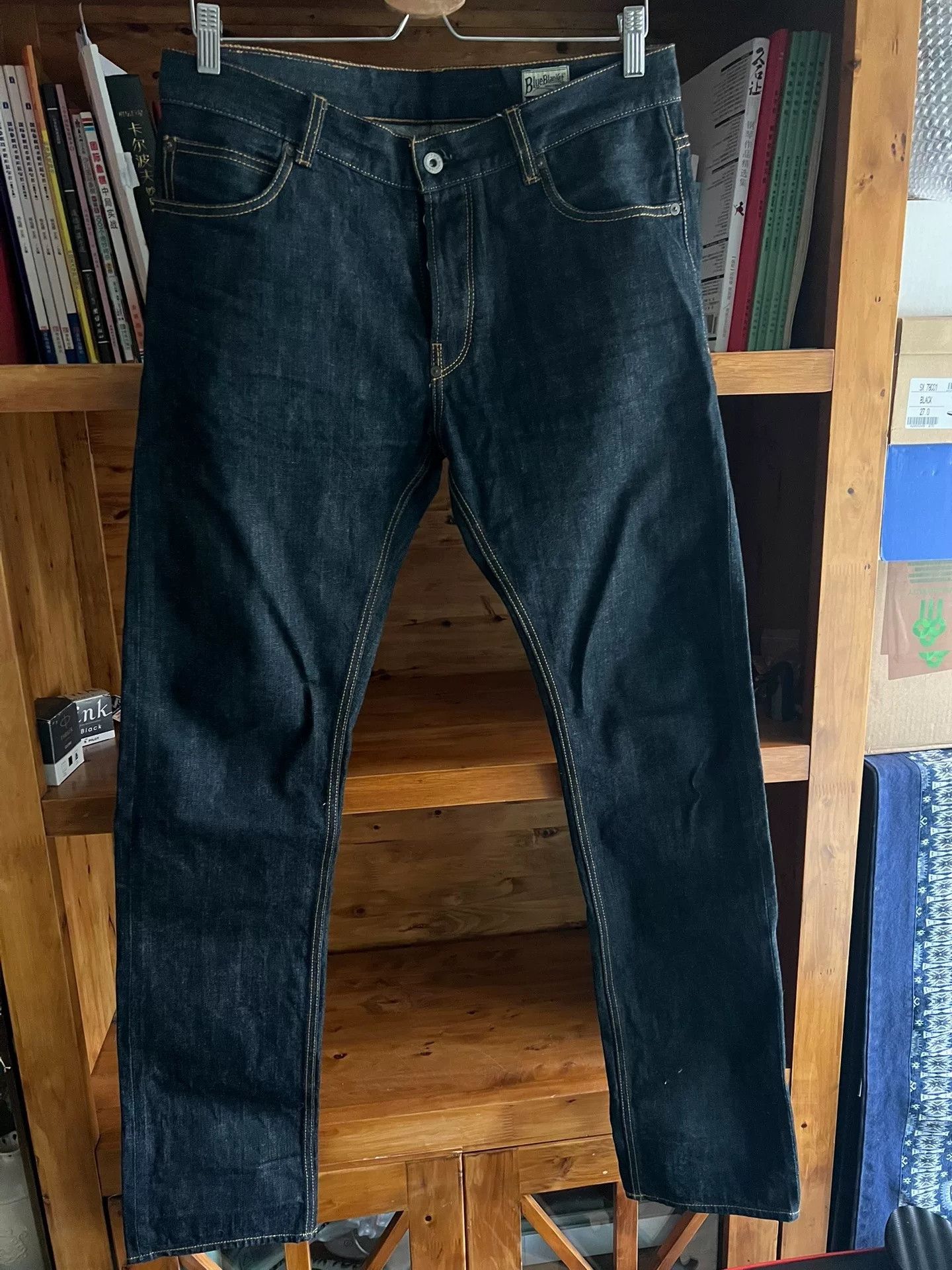 Blue Blanket Blue Blanket Handmade Raw Denim Jeans P01 Size US 32 / EU 48 - 2 Thumbnail