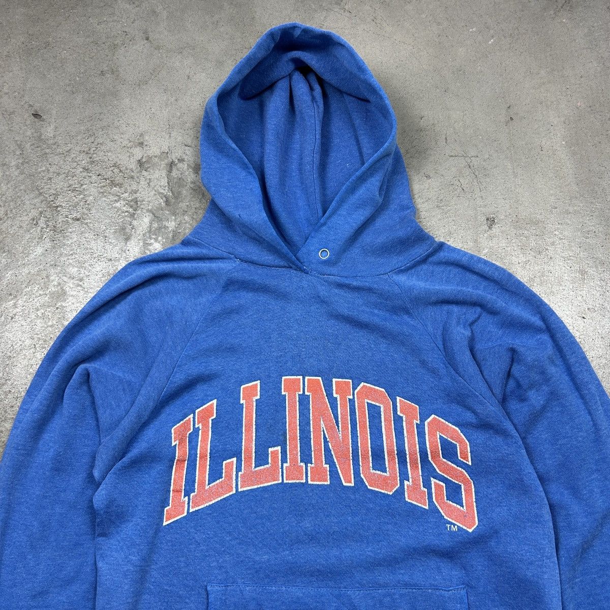 Vintage 1980s Illinois Collegiate Hoodie Size US M / EU 48-50 / 2 - 11 Thumbnail