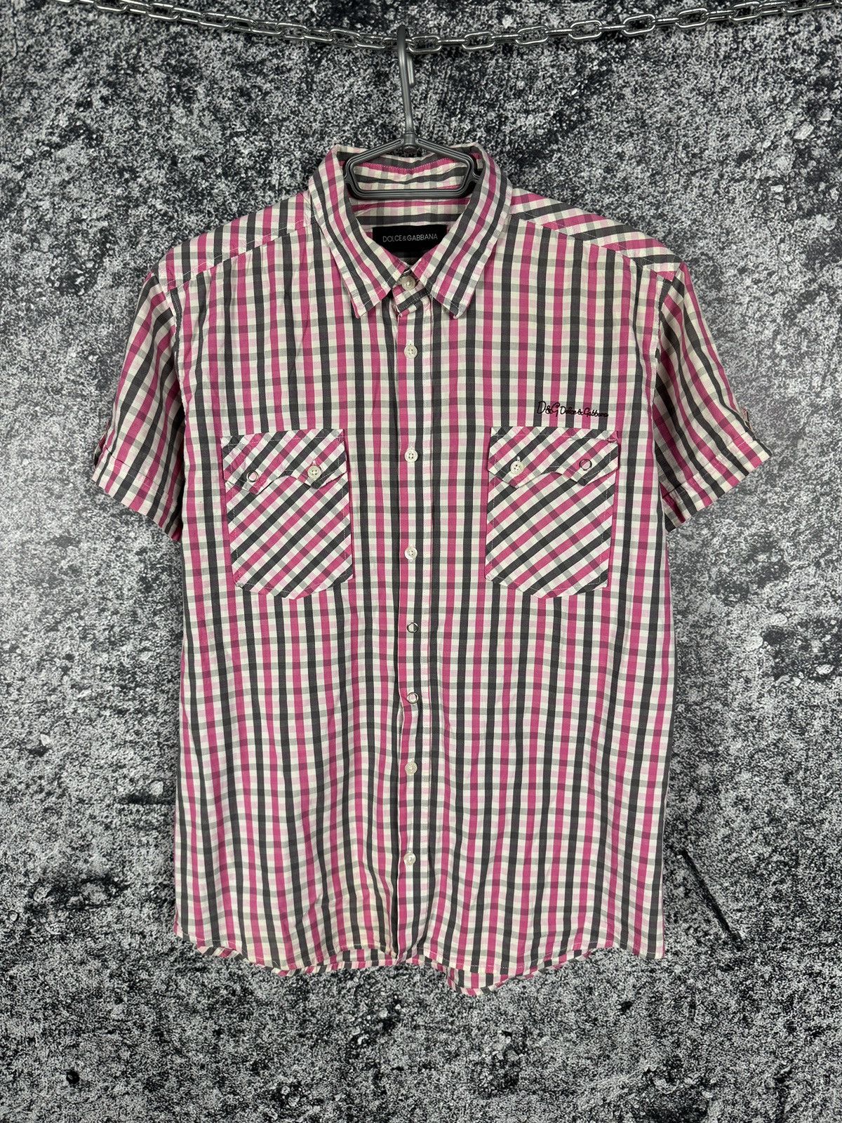 Dolce & Gabbana Dolce Gabbana Short Sleeve Shirt Button Up Luxury Size XL Size XL / US 12-14 / IT 48-50 - 1 Thumbnail