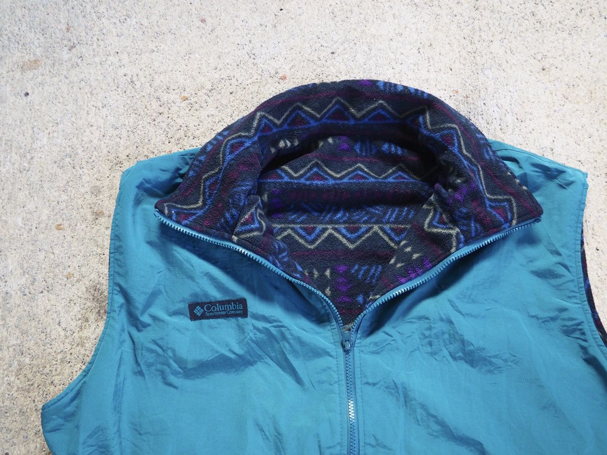 Columbia Columbia vintage reversible zip-up fleece vest, southwestern Size US L / EU 52-54 / 3 - 7 Thumbnail