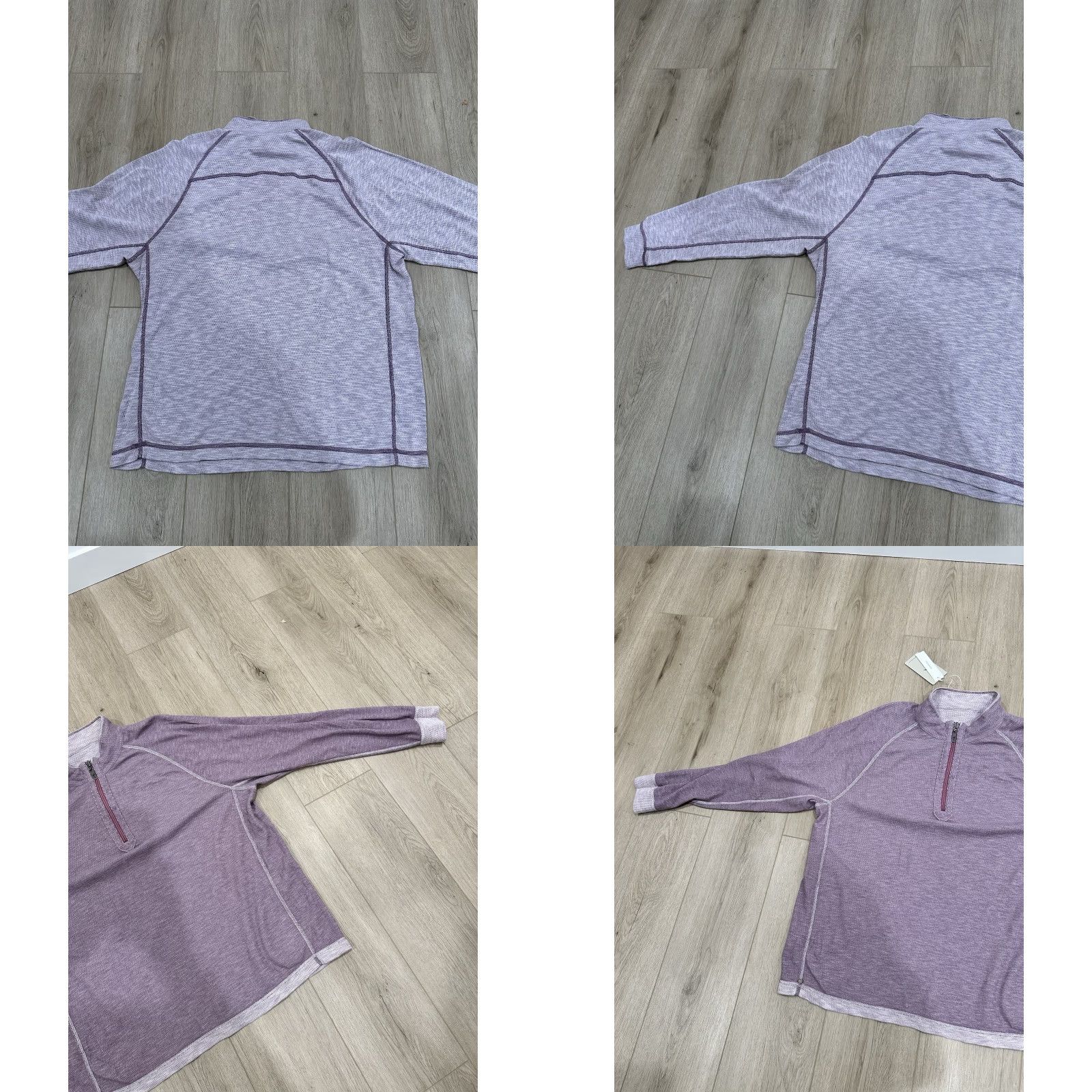 Tommy Bahama NWT Tommy Bahama Barrier Beach Reversible Quarter Zip Mens XL Purple Pullover Size US XL / EU 56 / 4 - 8 Thumbnail
