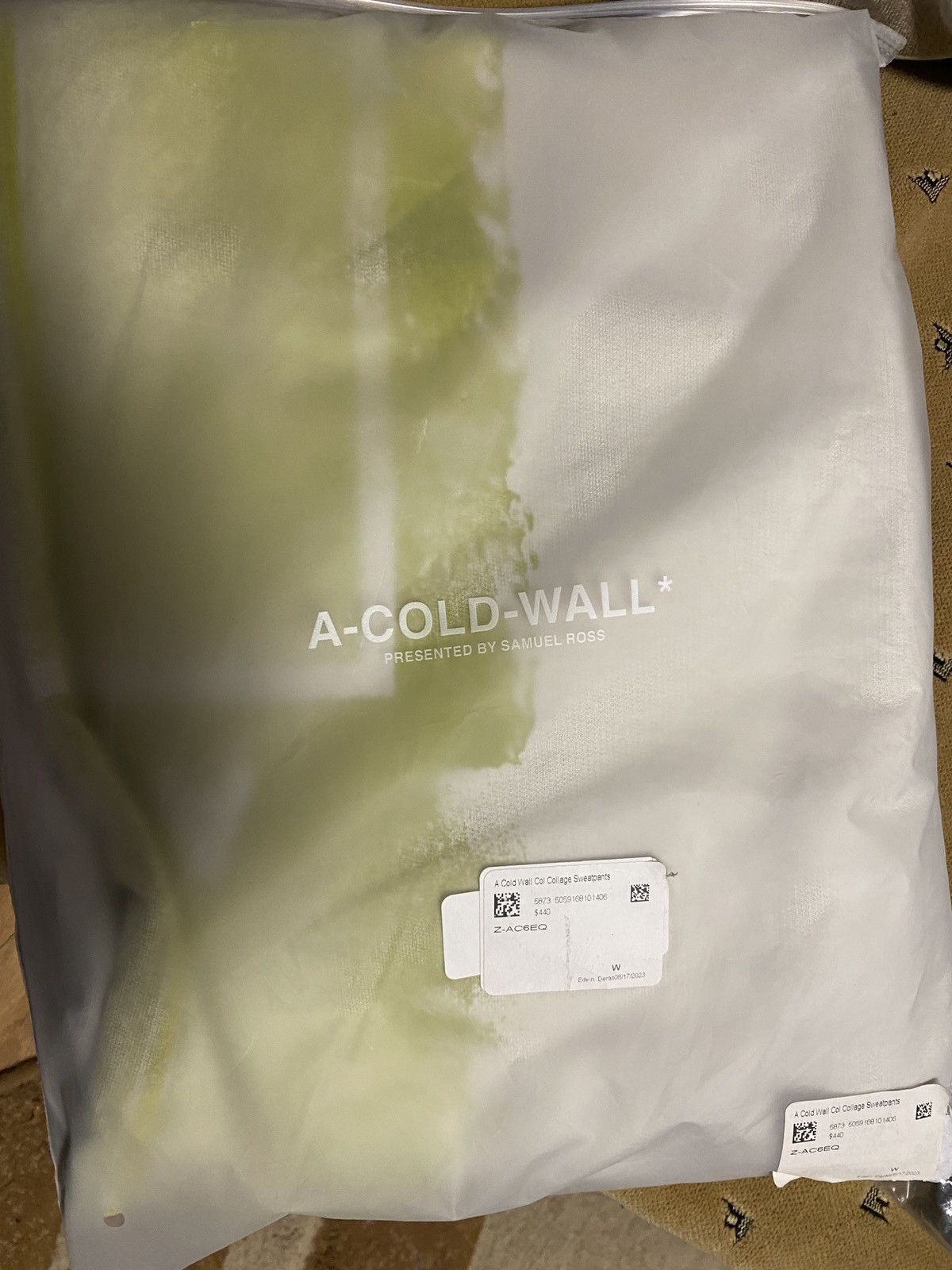 A-COLD-WALL* A-Cold-Wall Bone Collage Sweatpants Size US 34 / EU 50 - 9 Thumbnail