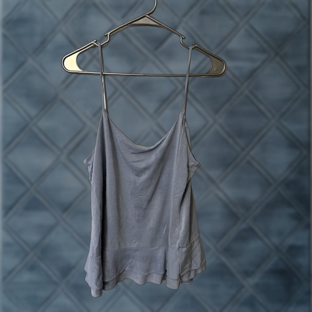 Banana Republic Banana Republic Womens Camisole Tank Blue Spaghetti Strap Scoop Neck Size Large Size ONE SIZE - 1 Thumbnail