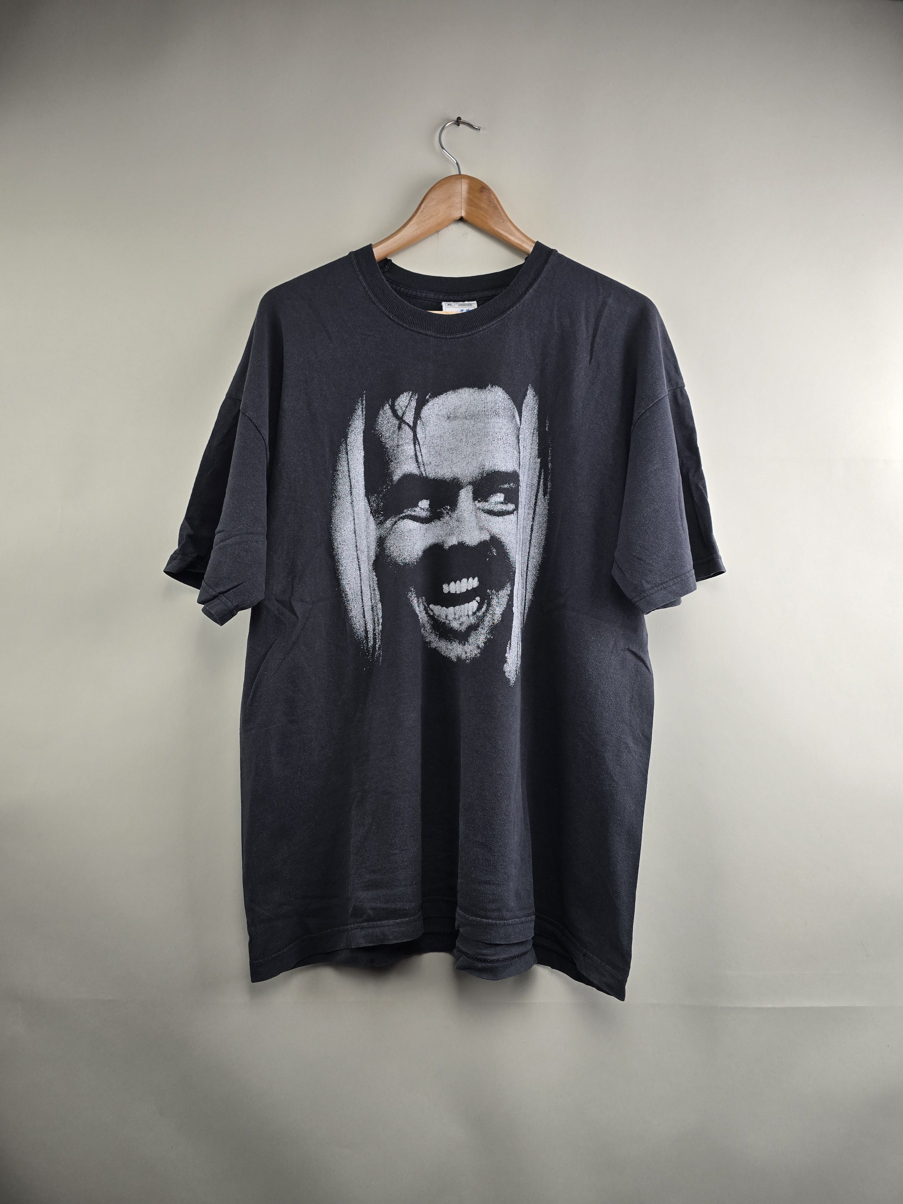 Vintage 90s Jack Nicholson Shining movie tee XL 23" 30" Size US XL / EU 56 / 4 - 5 Thumbnail