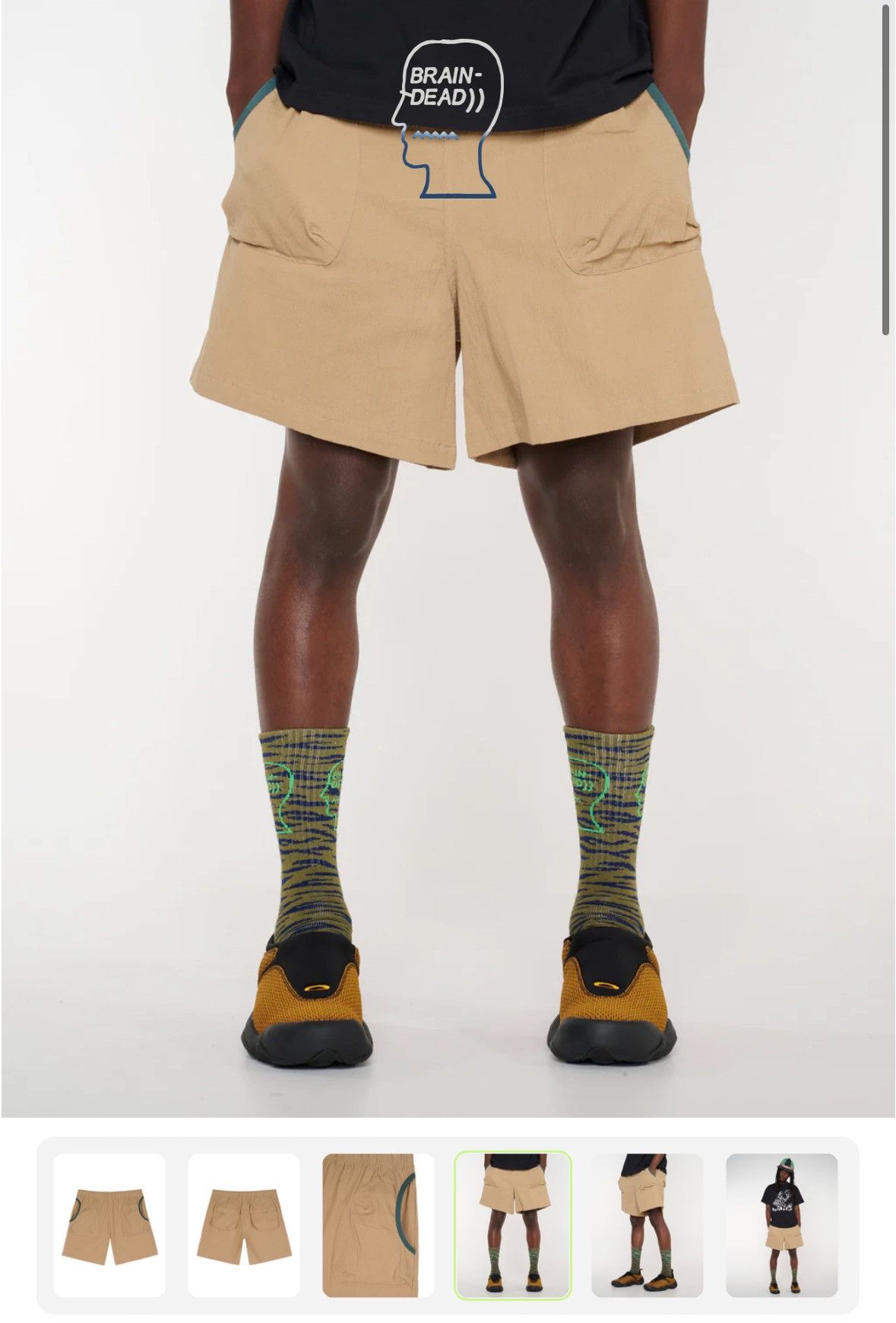 Brain Dead Brain Dead 3D POCKET MOUNTAIN SHORT - NUTMEG Sz M Size US 32 / EU 48 - 1 Thumbnail