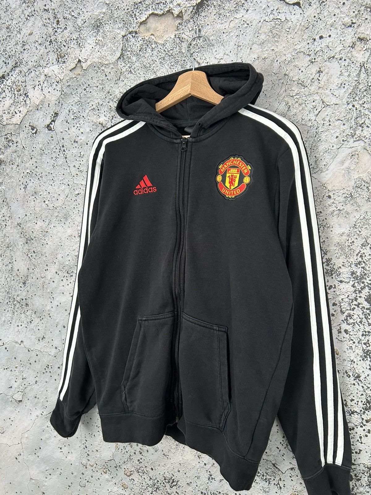 Adidas Adidas Manchester United Black Hoodie Soccer Football Track Size US S / EU 44-46 / 1 - 2 Thumbnail