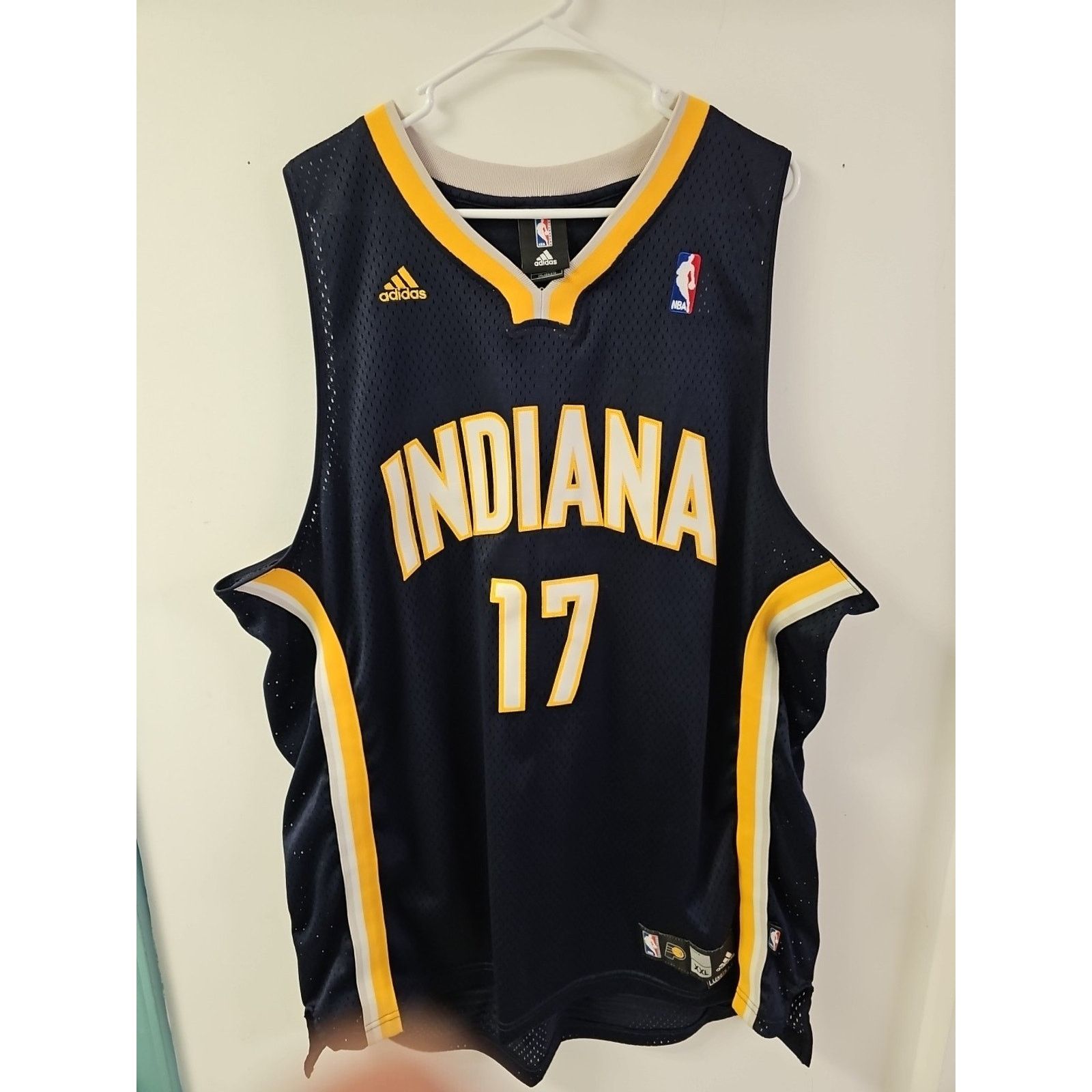 Adidas Adidas NBA Indiana Pacers Mike Dunleavy #17 Jersey Sz 2XL Size US XXL / EU 58 / 5 - 1 Thumbnail