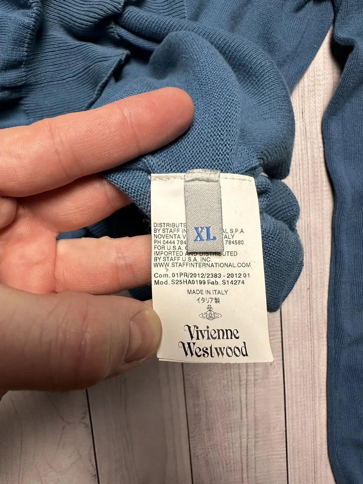 Vivienne Westwood Vintage Vivienne Westwood blue sweater size XL logo Size US XL / EU 56 / 4 - 5 Thumbnail