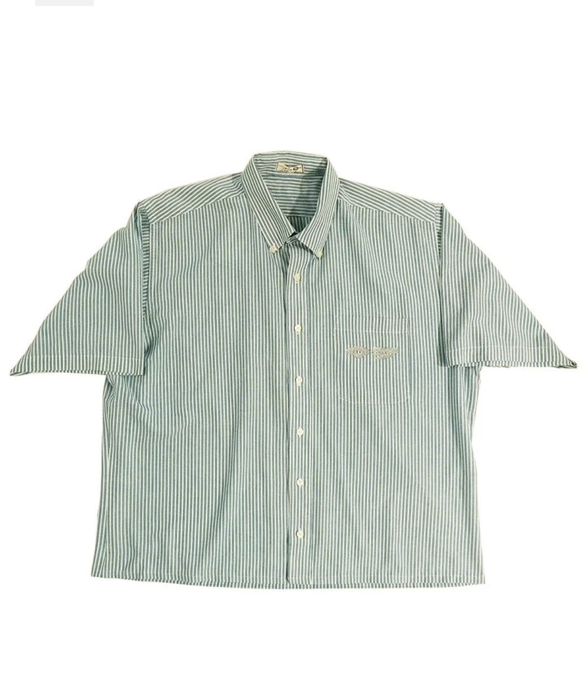 Other ANY7 LAMBO LOGO CHOPD SS DRESS SHIRT - Aqua Size US S / EU 44-46 / 1 - 2 Thumbnail
