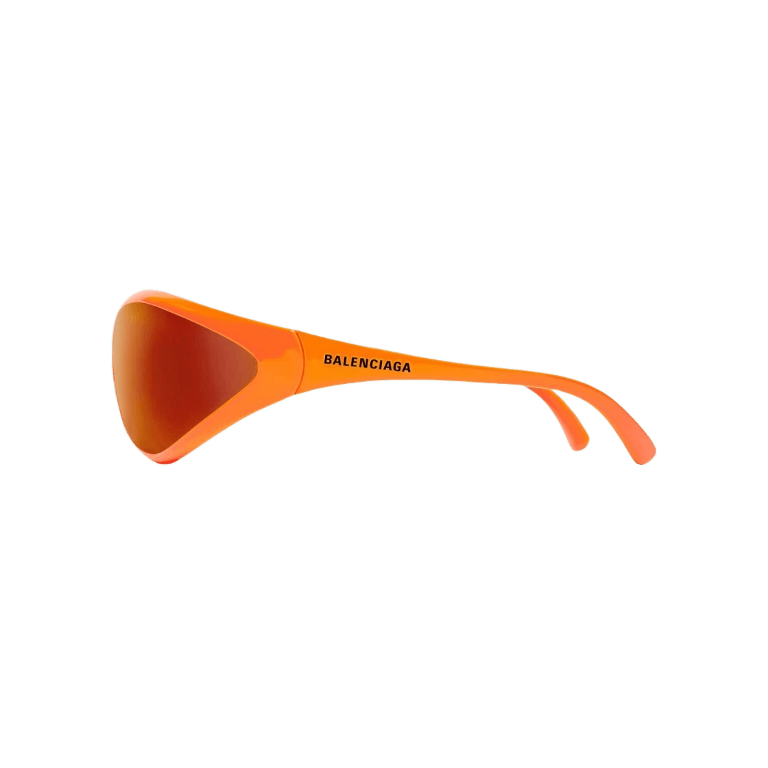 Balenciaga o1bcso1str0625 Size: OS / 90s Oval Sunglasses in Orange Size ONE SIZE - 3 Thumbnail