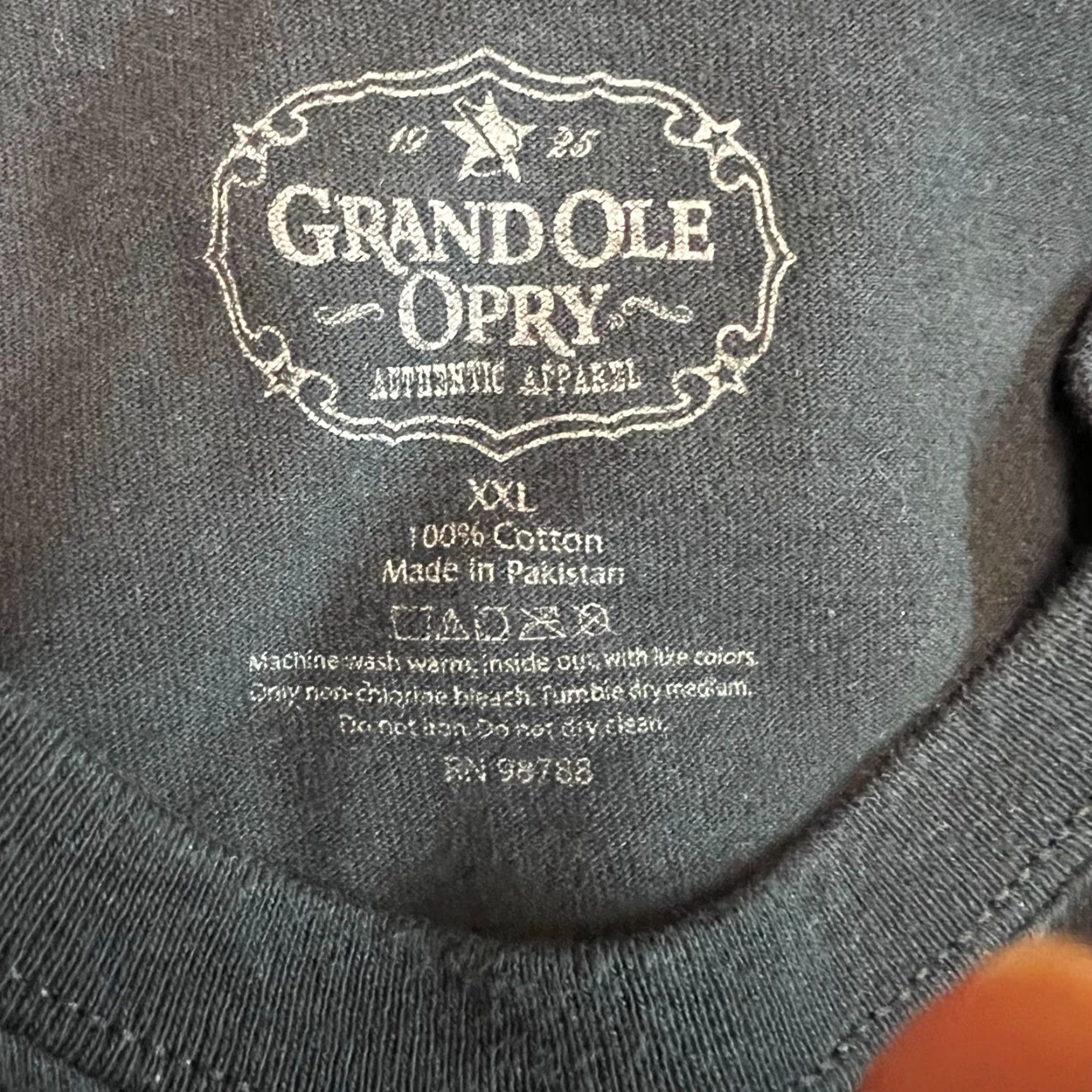 Vintage Grand Ole Opry T-Shirt Adult XXL Black Graphic Music Tee Mens Size US XXL / EU 58 / 5 - 4 Thumbnail