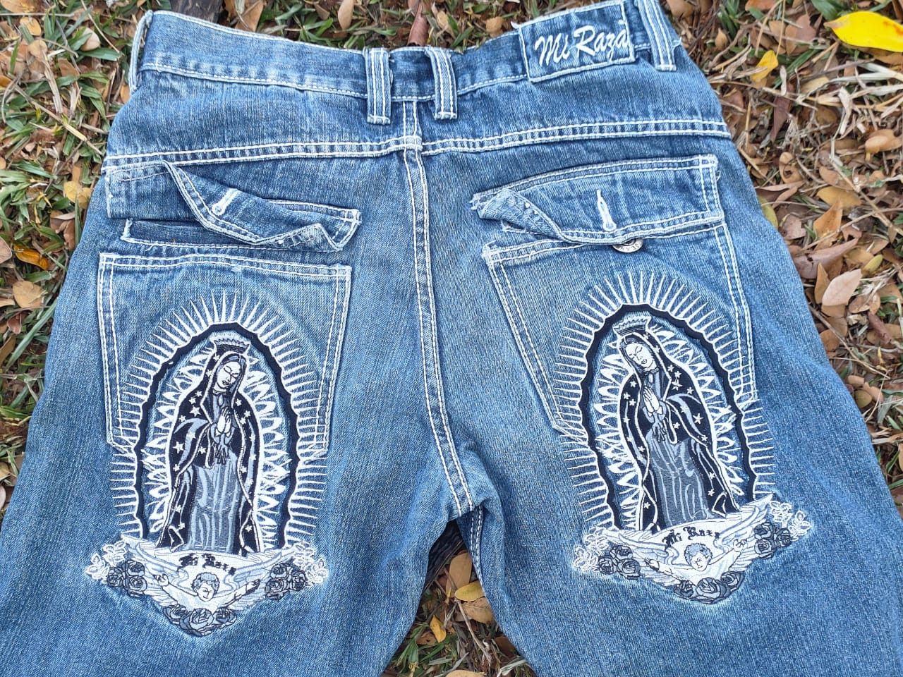 Ed Hardy × Japanese Brand × Vintage 🔥 RARE EMBROIDERY REVE JEANS Size US 32 / EU 48 - 4 Thumbnail