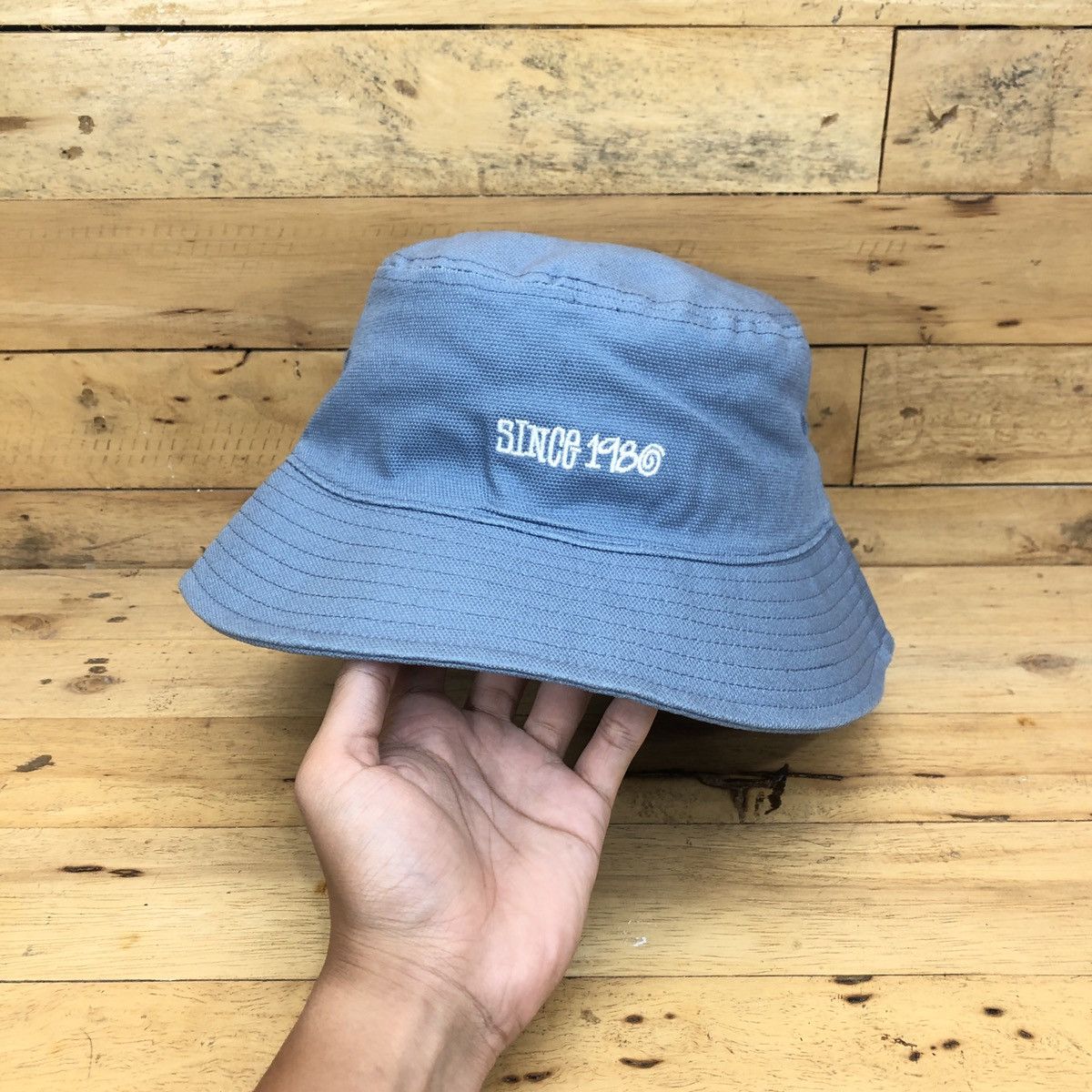 Stussy × Vintage Stussy Canvas Wide Brim Bucket Size ONE SIZE - 2 Thumbnail