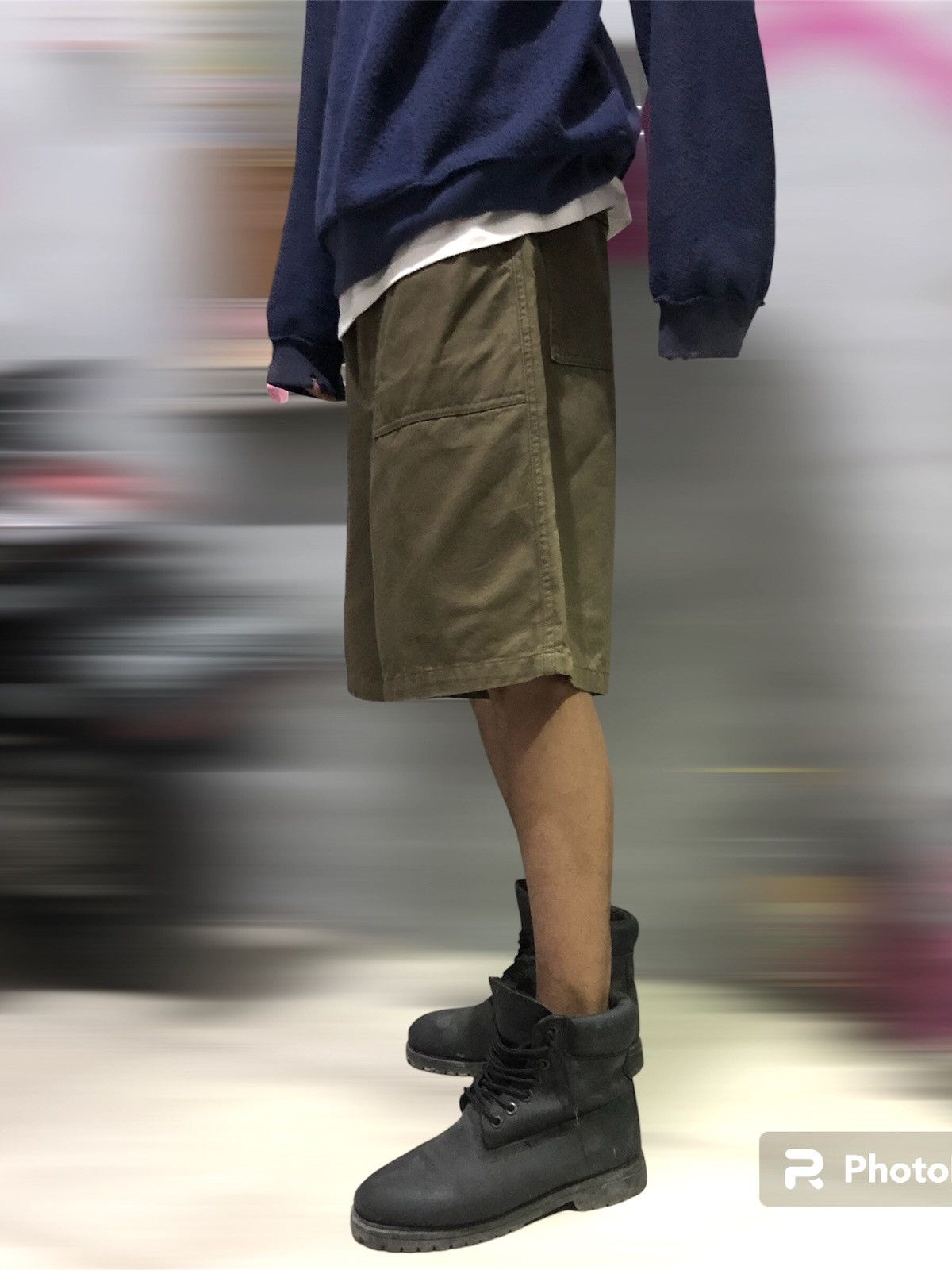 Vintage Vintage baggy short Fatigue pants Size US 30 / EU 46 - 12 Thumbnail