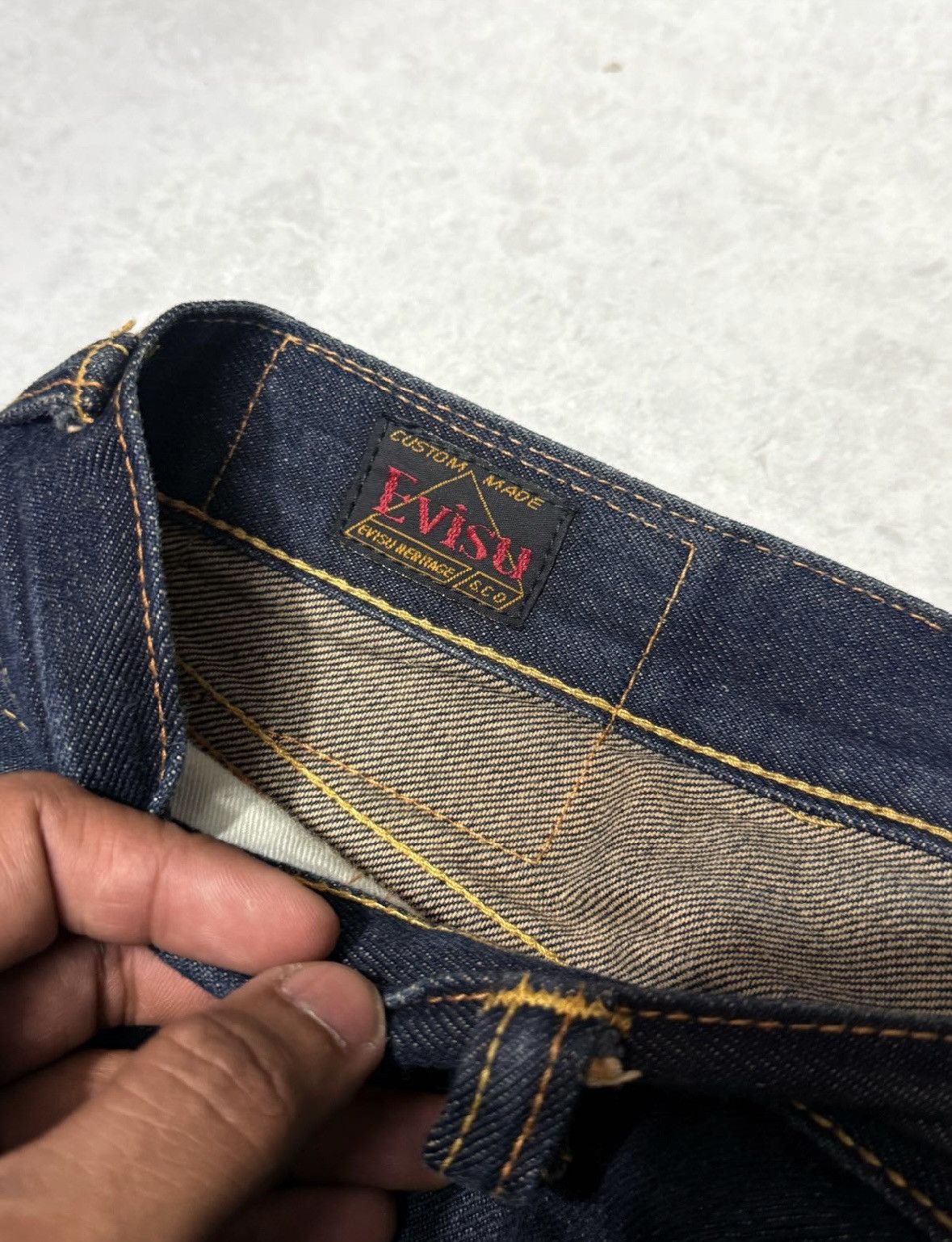 Evisu Evisu* Dairock Tiger Print Jean Size US 33 - 5 Thumbnail