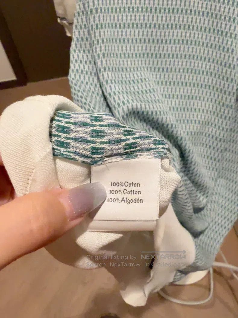 Hermes Hermes Men's short-sleeve knitwear, diamond pattern design Size US XL / EU 56 / 4 - 4 Thumbnail