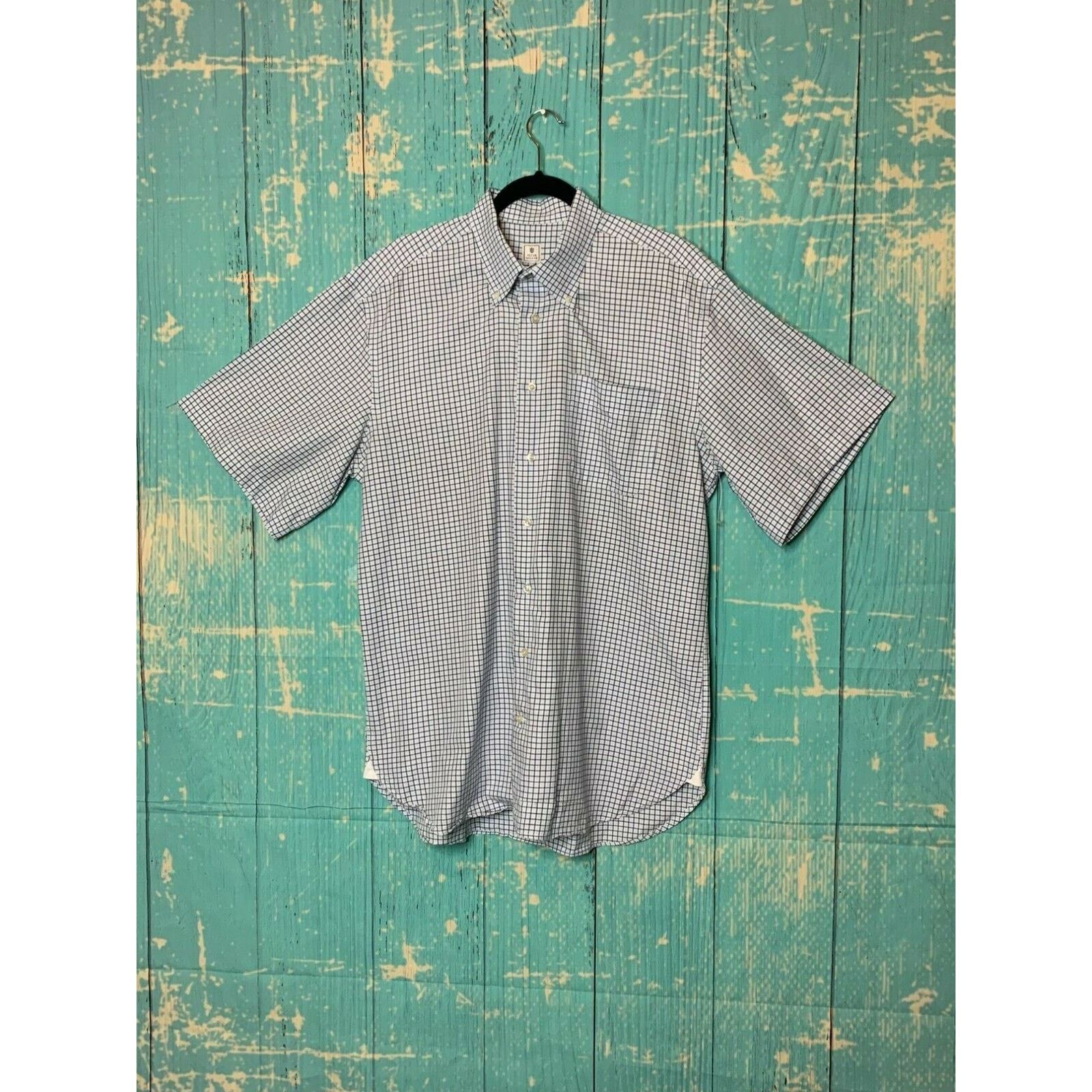 Peter Millar Peter Millar White Blue Gingham Casual Shirt Size Large Size US L / EU 52-54 / 3 - 5 Thumbnail