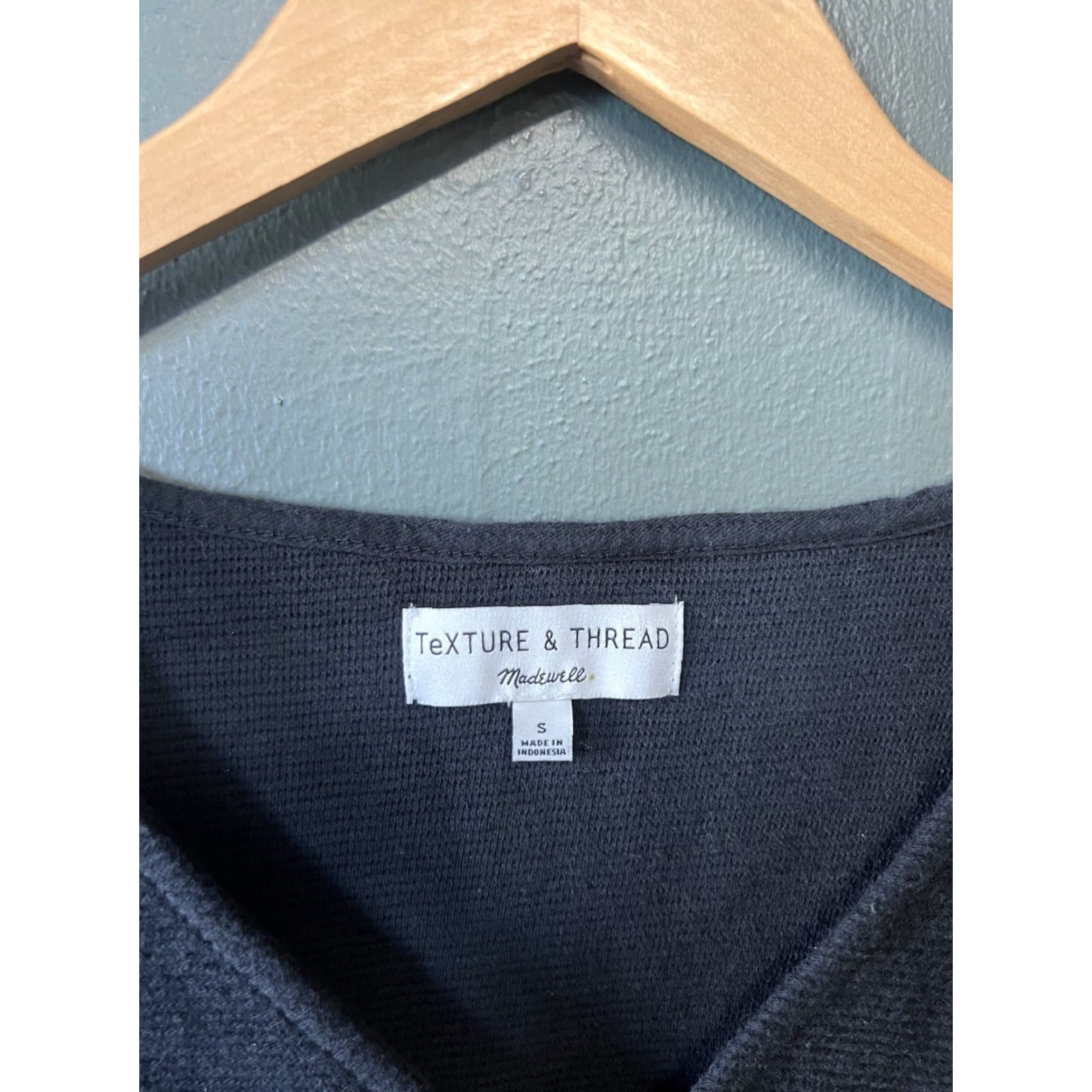 Madewell Madewell Womens Black Cropped Knit Pullover Sweatshirt Size Small Size S / US 4 / IT 40 - 3 Thumbnail