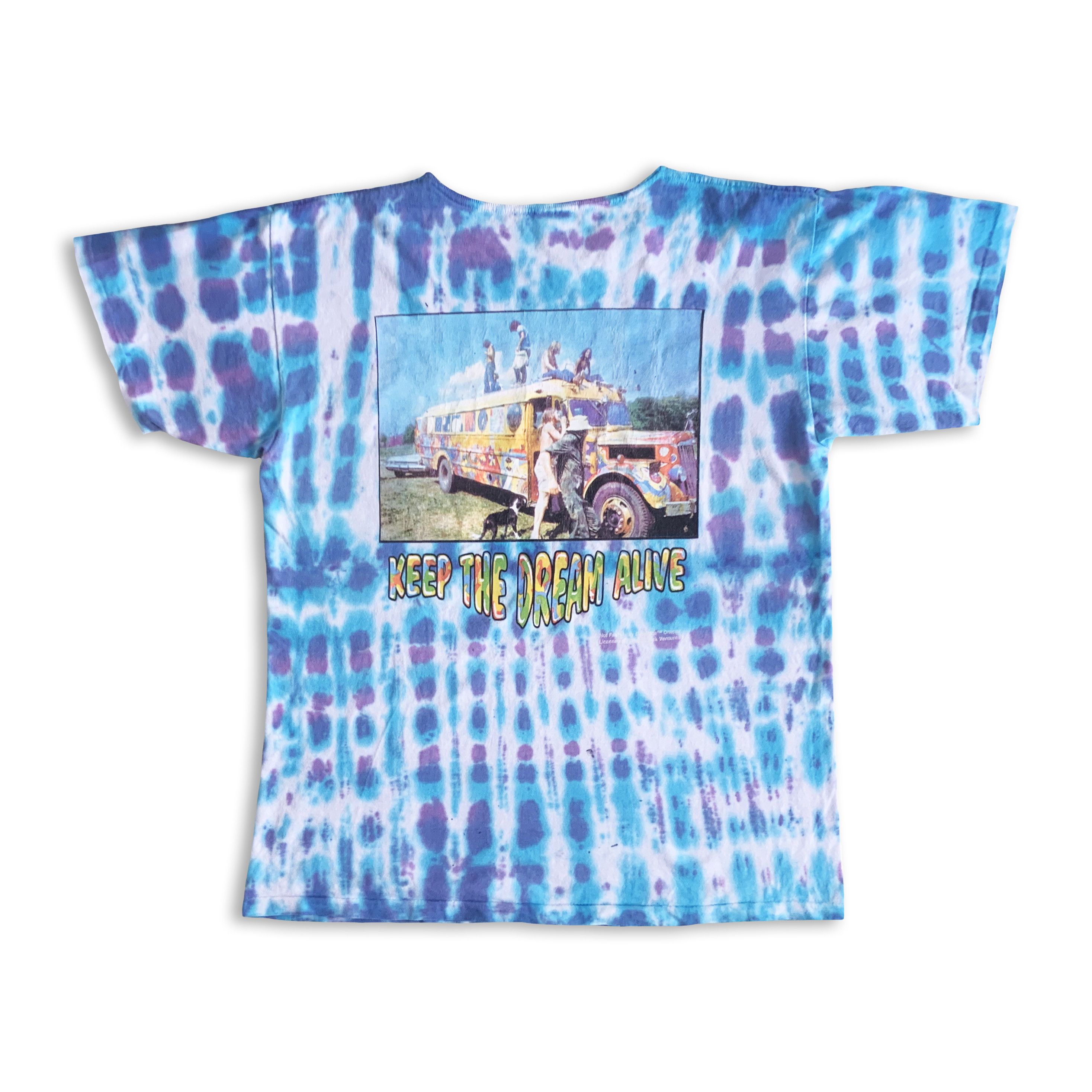 Vintage Vintage 90s WOODSTOCK T shirt Tie Dye Single Stitch Tee Size US L / EU 52-54 / 3 - 3 Thumbnail