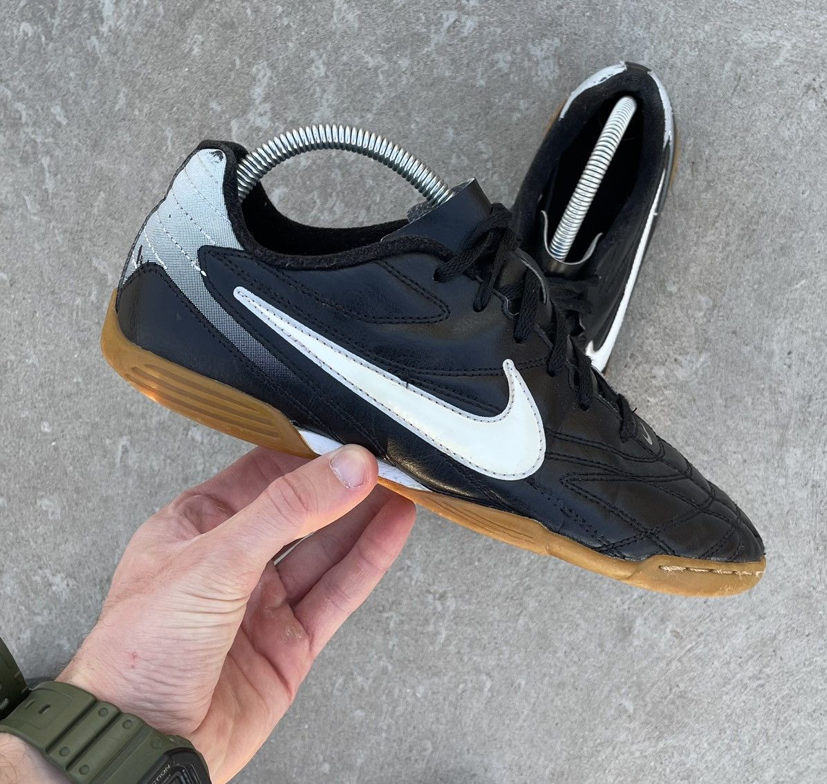Nike × Vintage Nike Tiempo 2000s Vintage T90 Sneakers Y2k Boots Blokecore Size US 5.5 / EU 38 - 3 Thumbnail