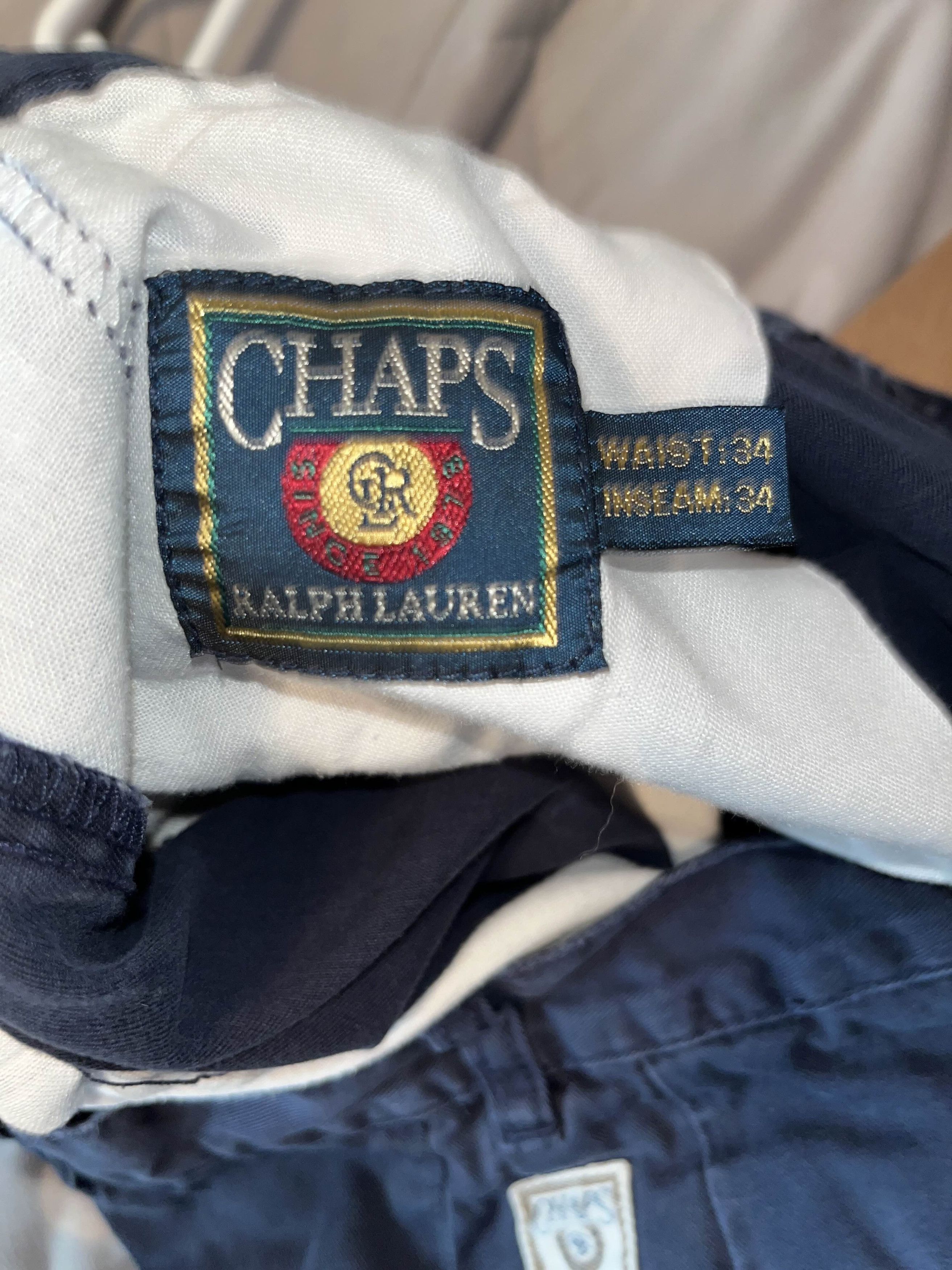 Chaps × Chaps Ralph Lauren Baggy Chaps Ralph Lauren Navy Slacks Size US 34 / EU 50 - 4 Thumbnail
