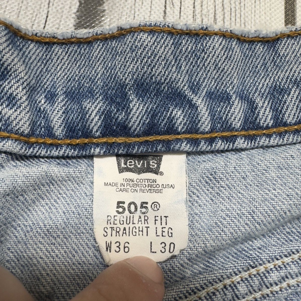 Levi's × Vintage Vintage Levi’s 505 jeans Size US 36 / EU 52 - 4 Thumbnail