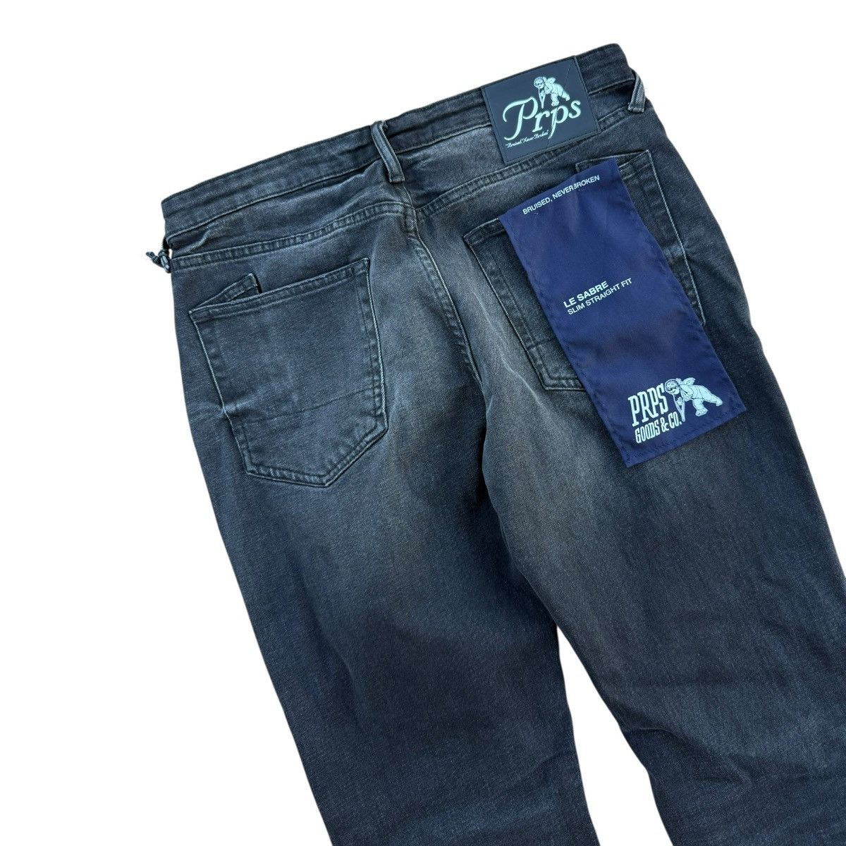 Prps PRPS Le Sabre Slim Straight Dark Wash Jeans Size 34 Size US 34 / EU 50 - 7 Thumbnail