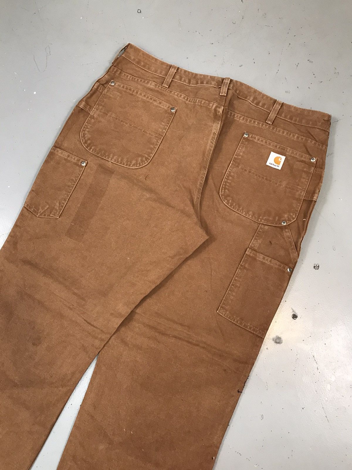 Carhartt × Vintage Vintage Carhartt WB136 BRN double knee denim Size 40" / US 18 - 7 Thumbnail