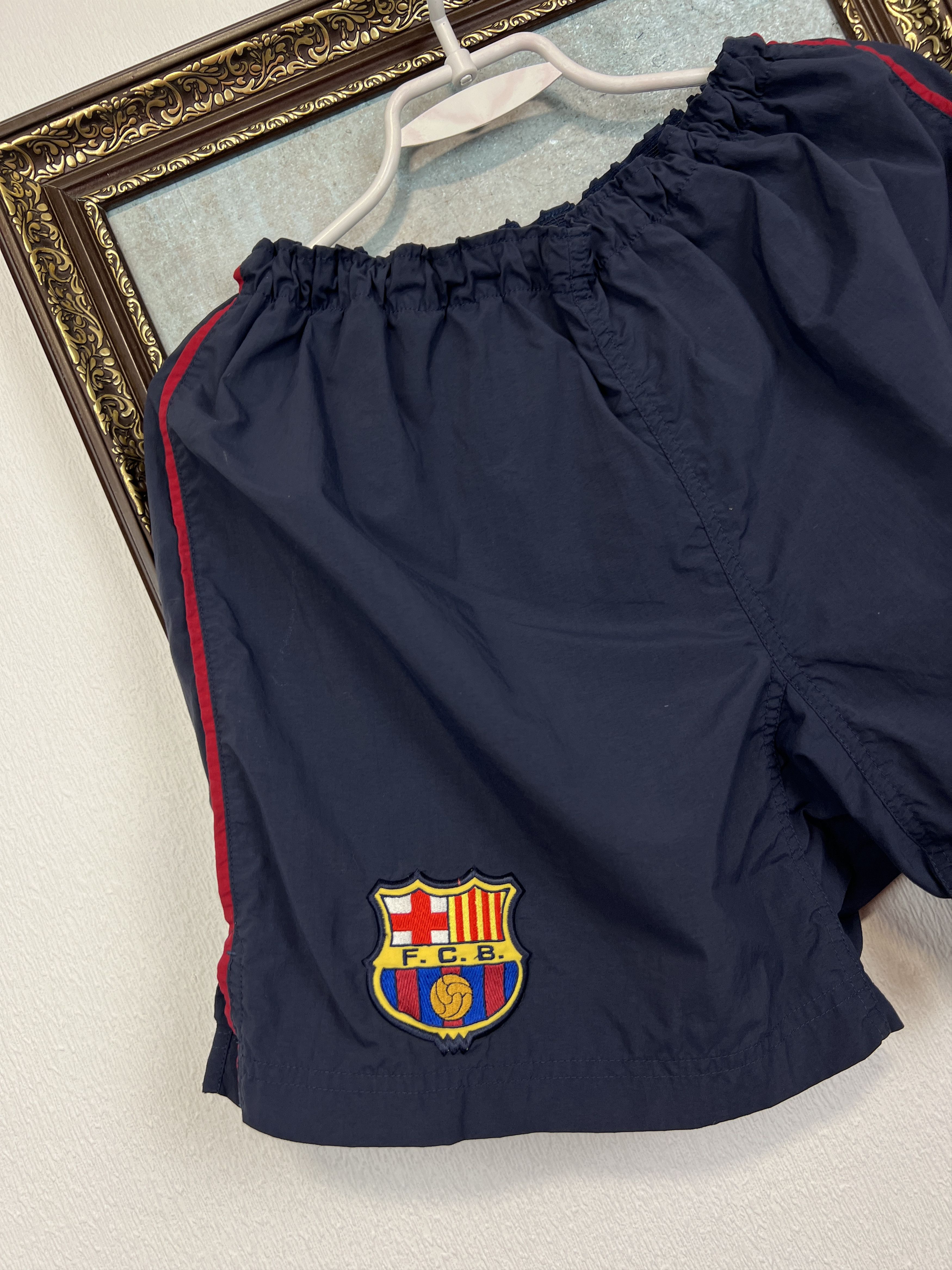 Nike Vintage 90's Nike Fc Barcelona Football Shorts Soccer Track Size US 32 / EU 48 - 3 Thumbnail