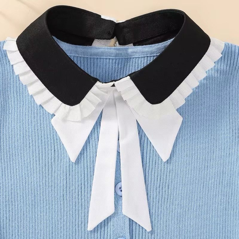 Japanese Brand × Leather Black and White Pleated Edge Bow Size ONE SIZE - 3 Thumbnail