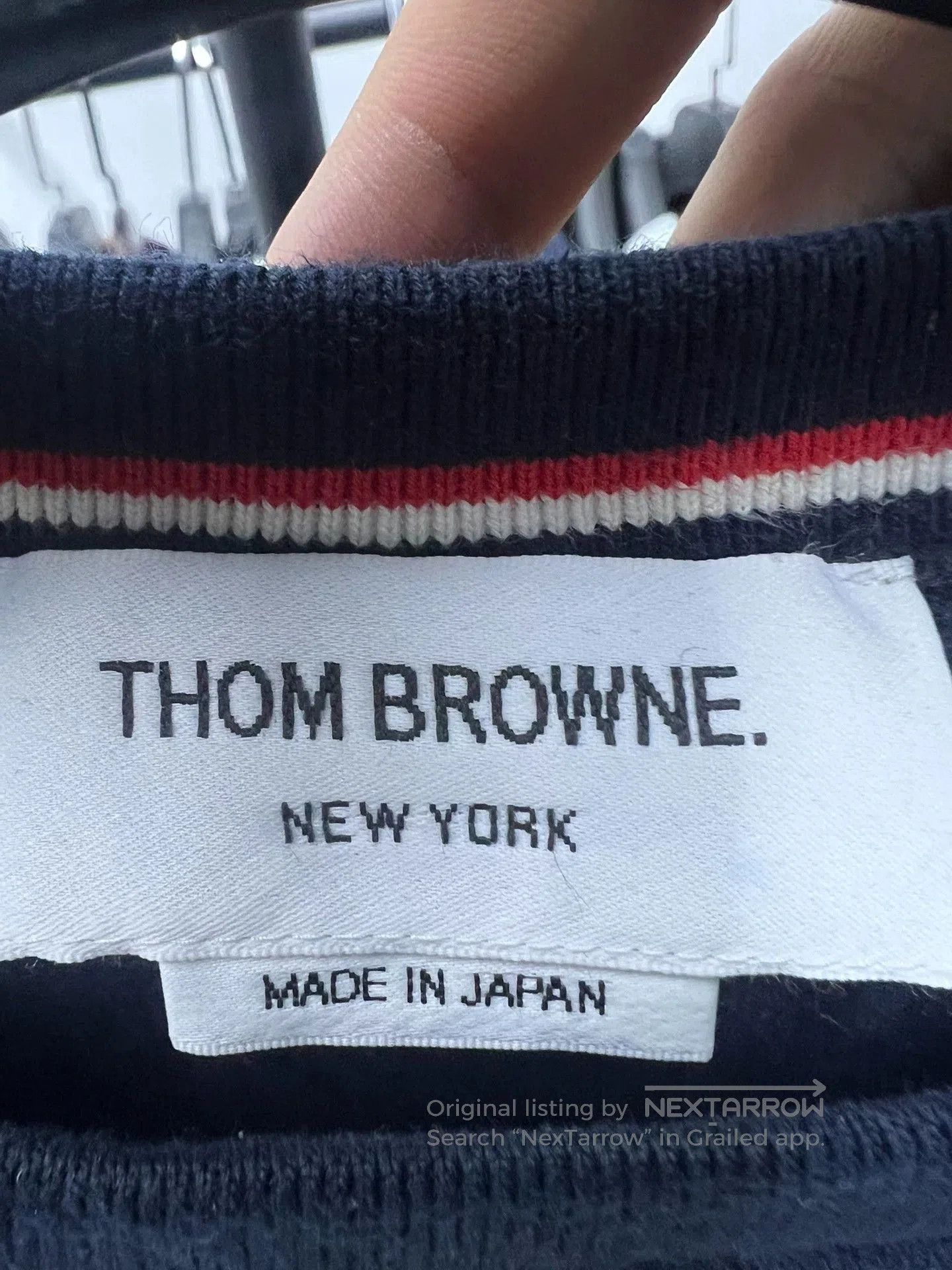 Thom Browne Thom Browne Navy 4-Stripe Sweatshirt. Size US XXL / EU 58 / 5 - 5 Thumbnail