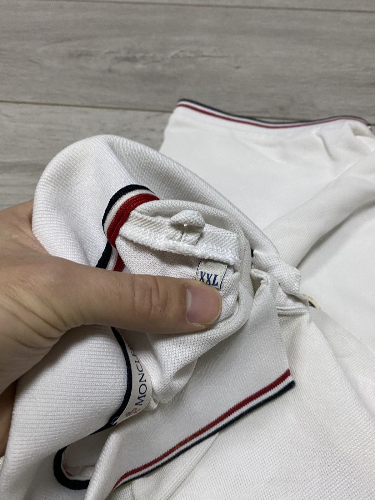 Moncler Moncler logo polo t-shirt three buttons Size US XXL / EU 58 / 5 - 11 Thumbnail