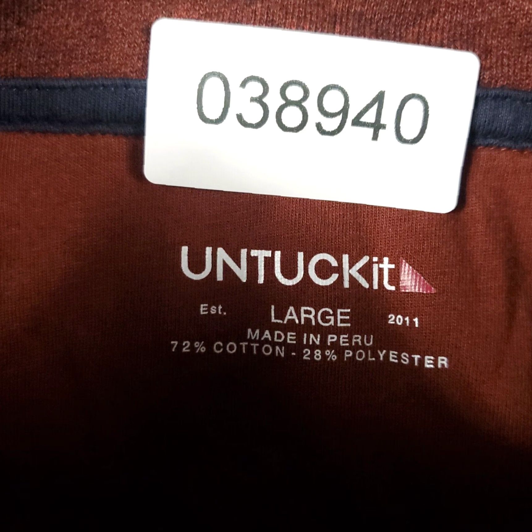 UNTUCKit UNTUCKit Mens Sweater Large Extra Large XL Snap Button Up Casual Pullover Sweatshirt Size US L / EU 52-54 / 3 - 8 Thumbnail
