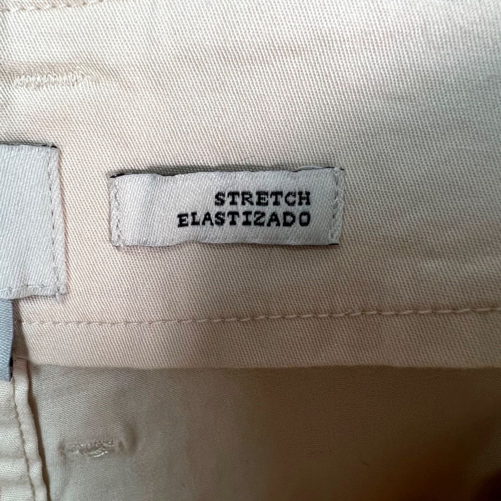 Vintage A New Day Womens Pant Cargo Wide-Leg Beige Stretch Cotton Blend High Rise 4R Size 27" / US 4 / IT 40 - 5 Thumbnail