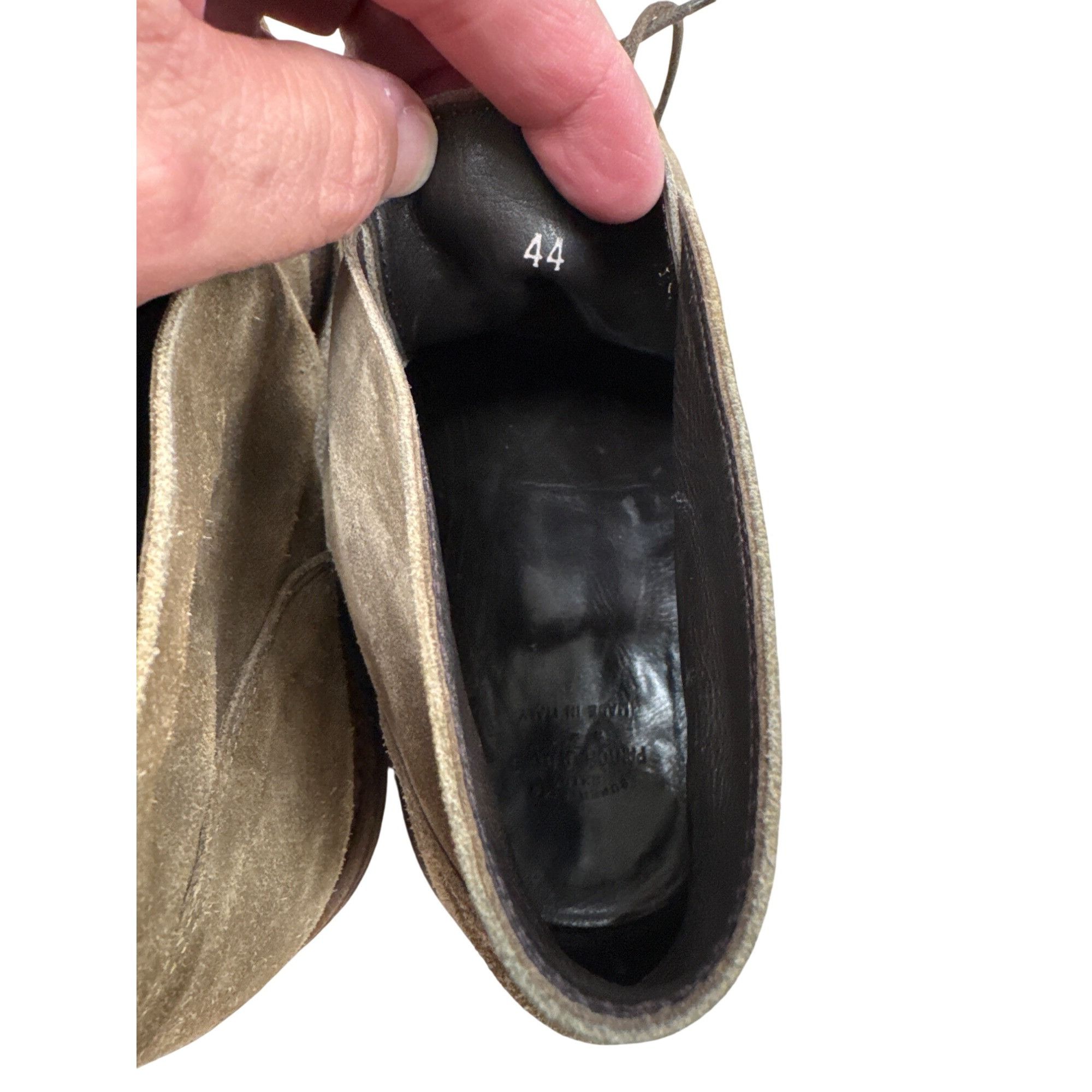 Pantofola d'Oro Pantofola DOro Mens Gray Suede Leather Ankle Boots Size 10.5 Size US 10.5 / EU 43-44 - 12 Thumbnail