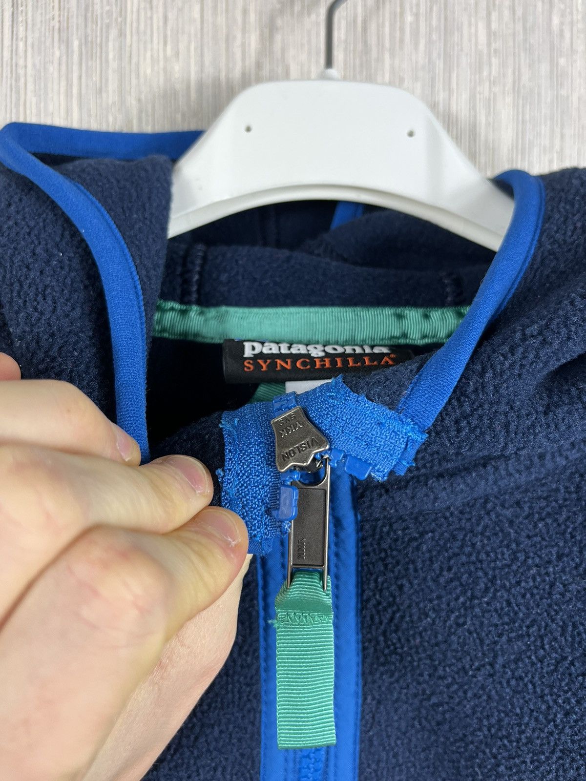 Patagonia Patagonia synchilla zip hoodie fleece mask jacket sweatshirt Size US M / EU 48-50 / 2 - 14 Thumbnail
