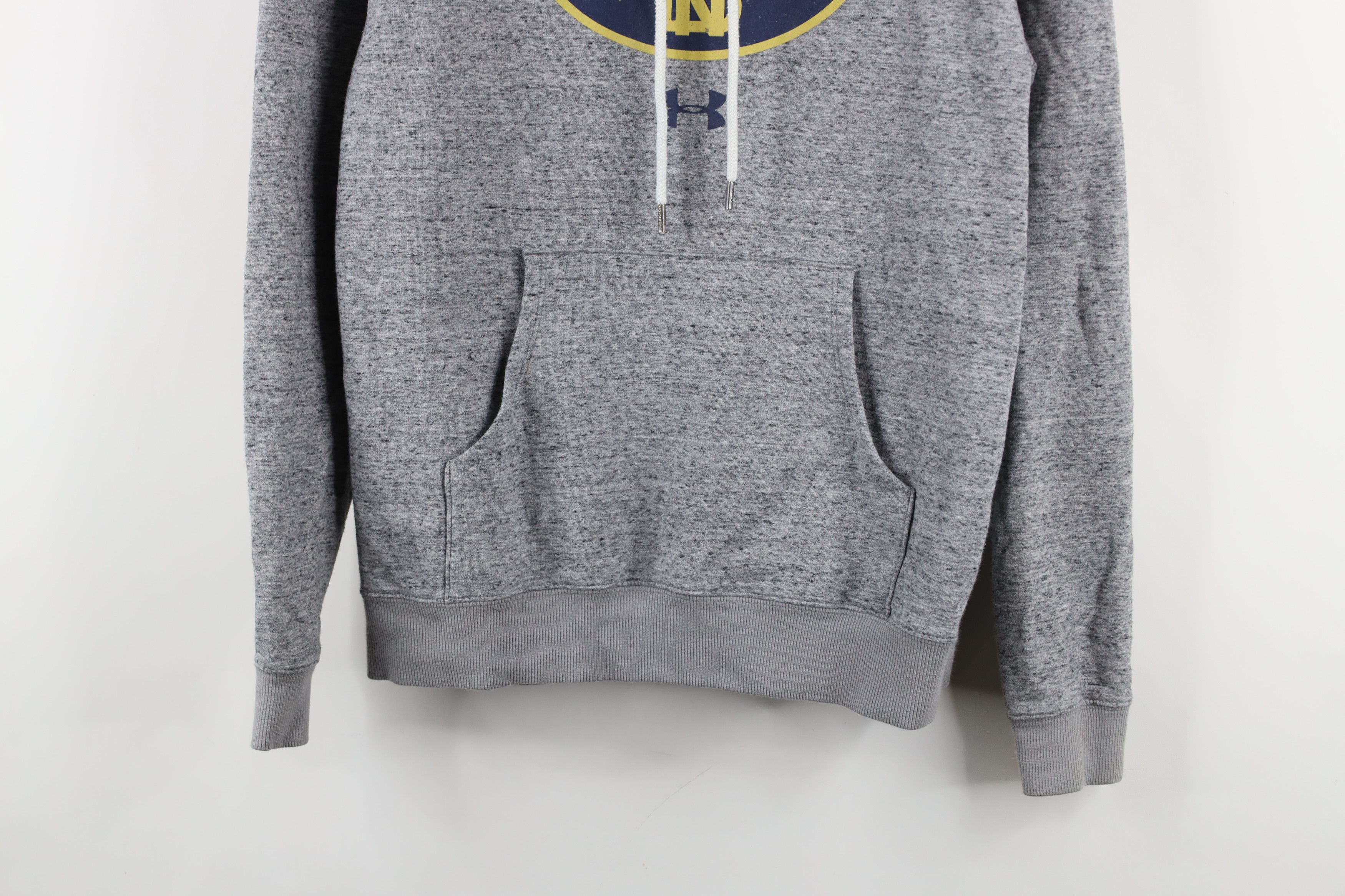 Under Armour × Vintage Under Armour Notre Dame University Football Hoodie Gray Size US XS / EU 42 / 0 - 3 Thumbnail