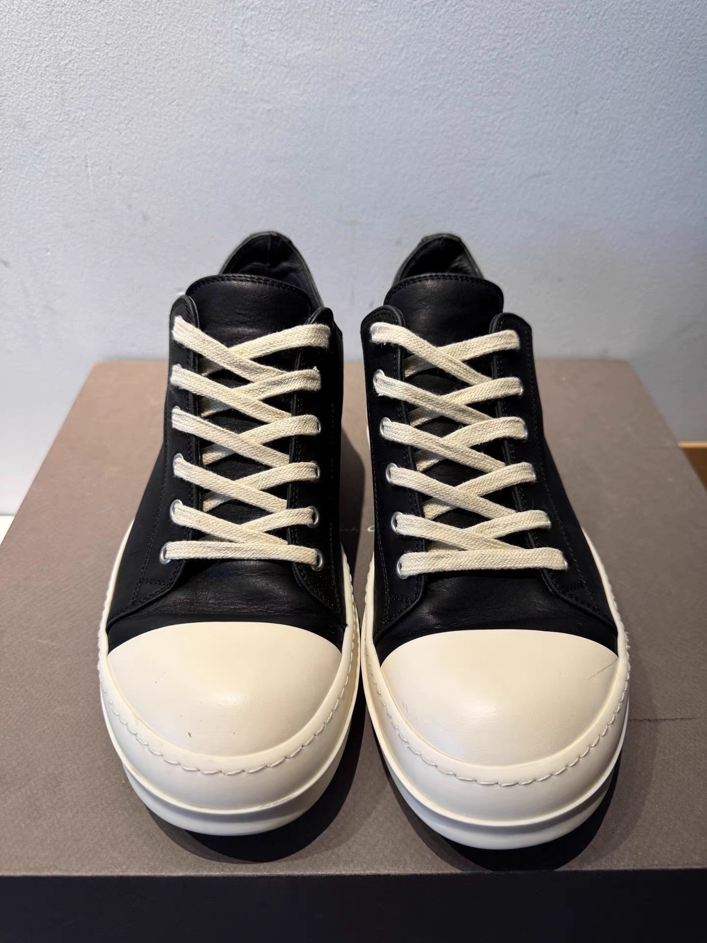 Rick Owens Rick Owens new mainline low top Geobasket Size US 7 / EU 40 - 3 Thumbnail