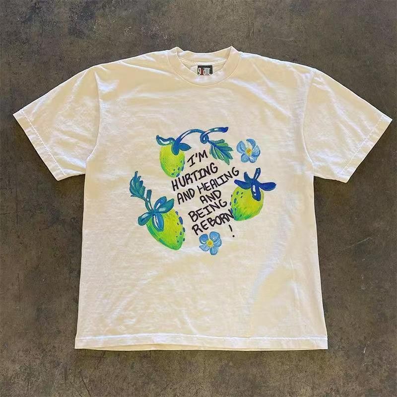 Japanese Brand × Vintage Street fashion casual retro strawberry print t-shirt Size US M / EU 48-50 / 2 - 1 Thumbnail