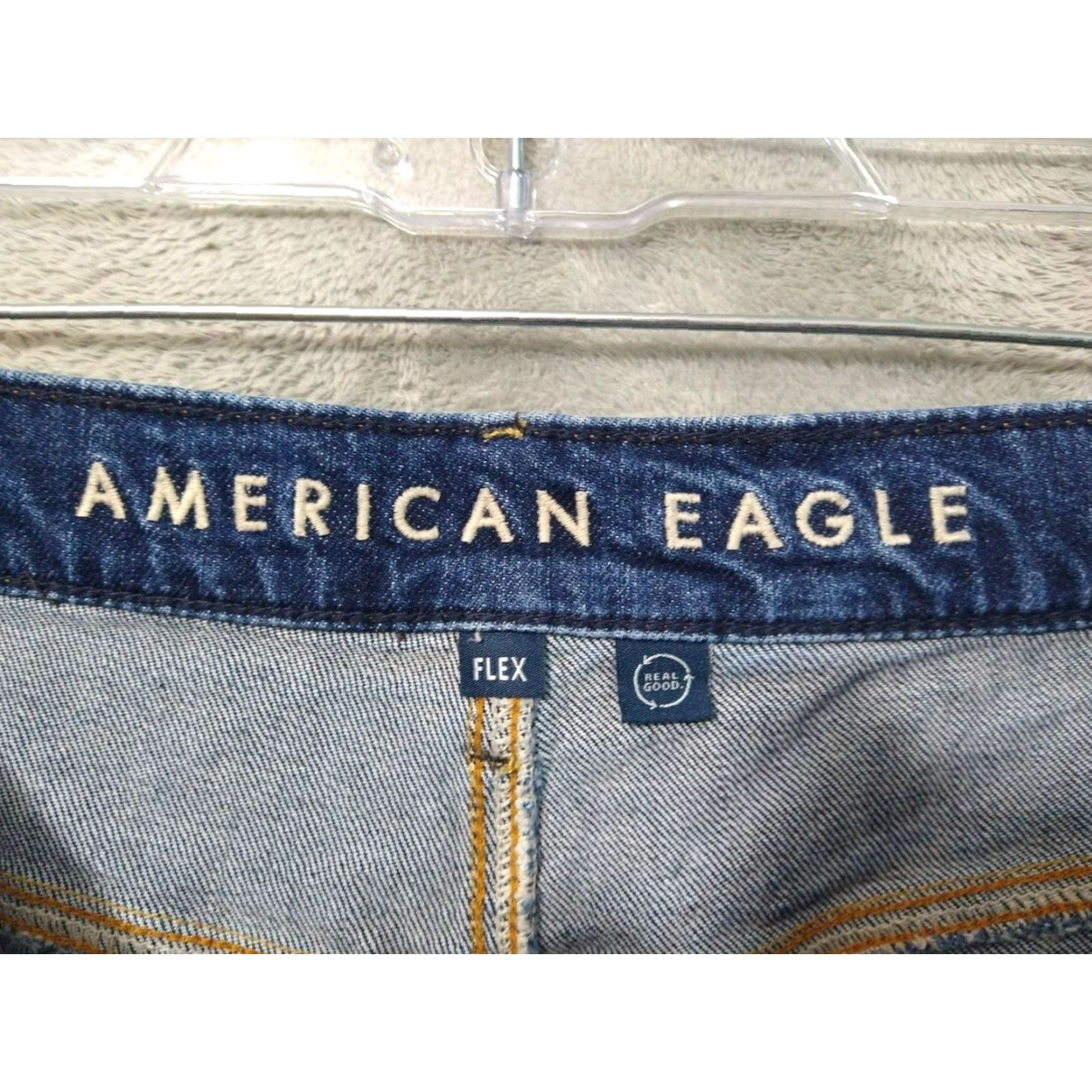 American Eagle Outfitters American Eagle Outfitters Jeans Mens 30x34 Blue Denim Relaxed Straight Leg Flex Stretch Size US 30 / EU 46 - 7 Thumbnail