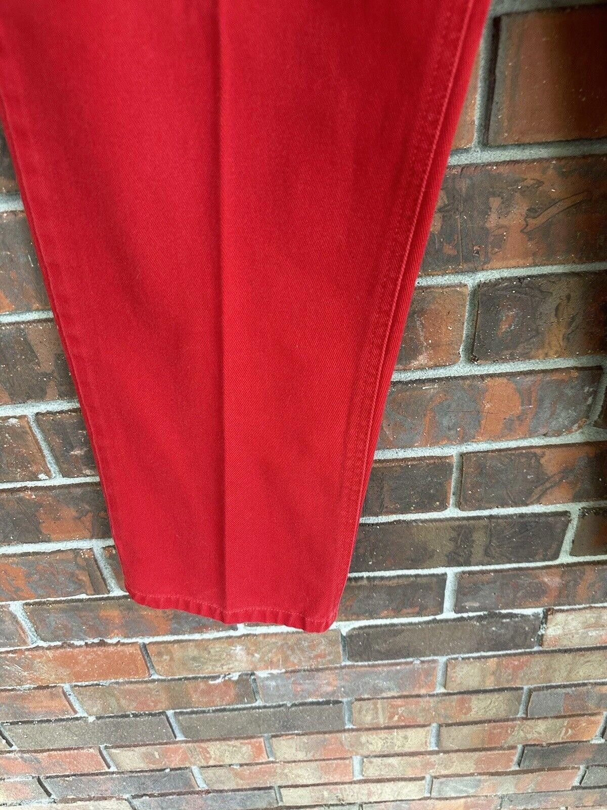 Tommy Hilfiger Tommy Hilfiger Red Cotton Denim Carpenter Jeans Vintage Size 34" / US 12 / IT 48 - 6 Thumbnail