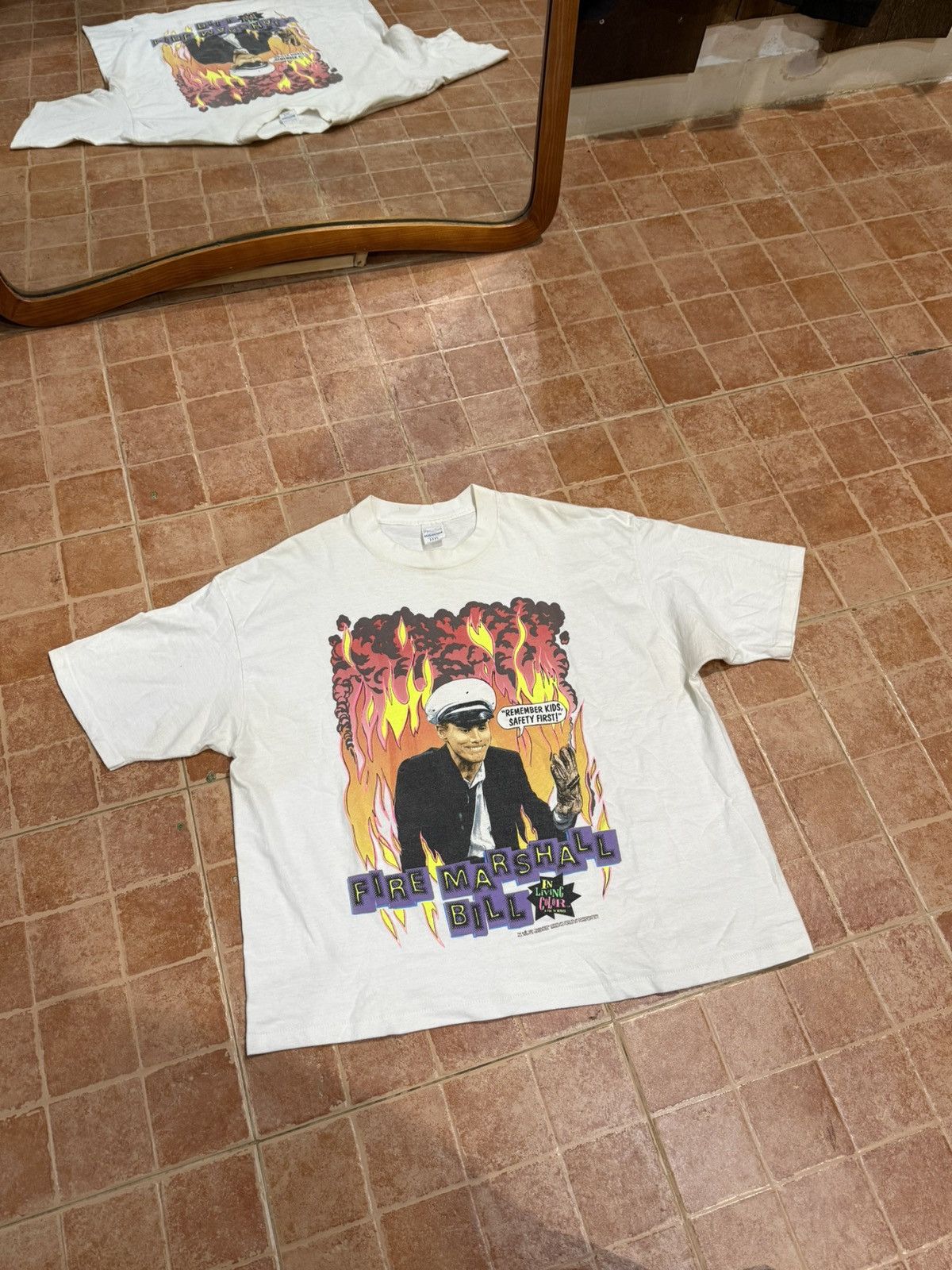 Vintage Vintage 1991 Jim Carrey Fire Marshall Bill Size US XL / EU 56 / 4 - 1 Preview