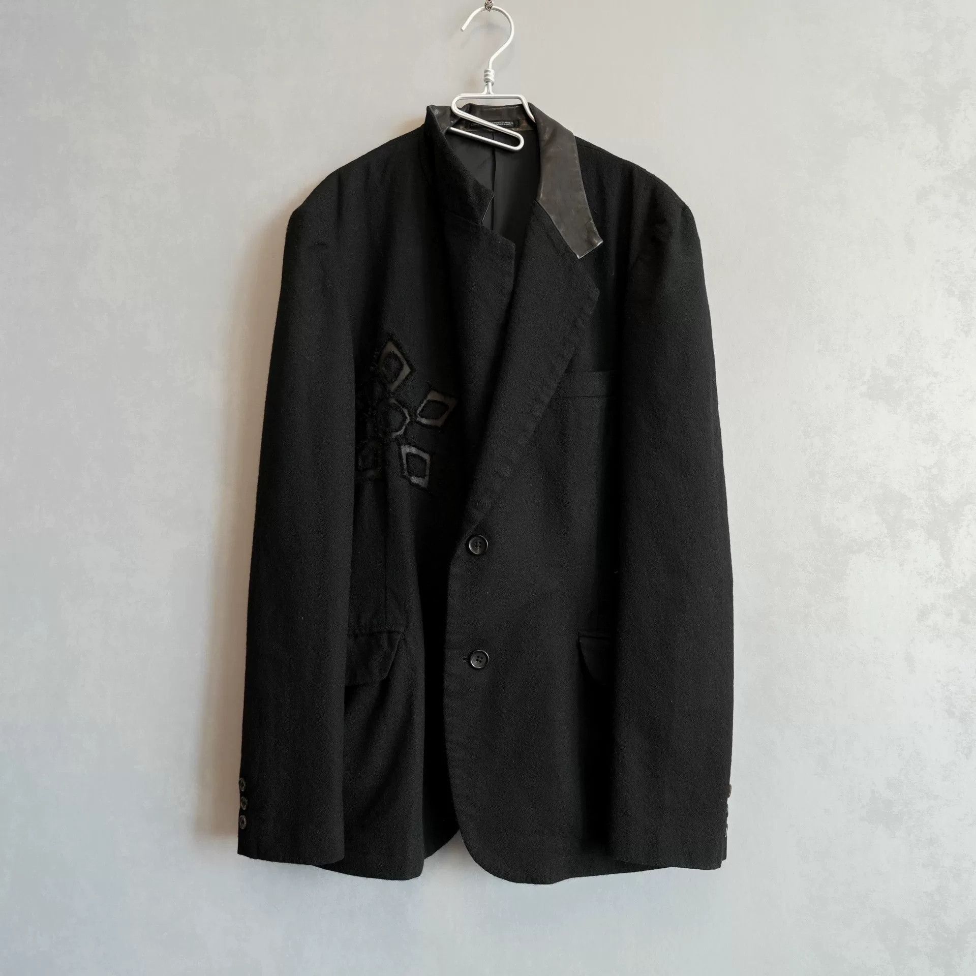 Yohji Yamamoto Yohji Yamamoto Black Wool Jacket Size US XL / EU 56 / 4 - 1 Thumbnail