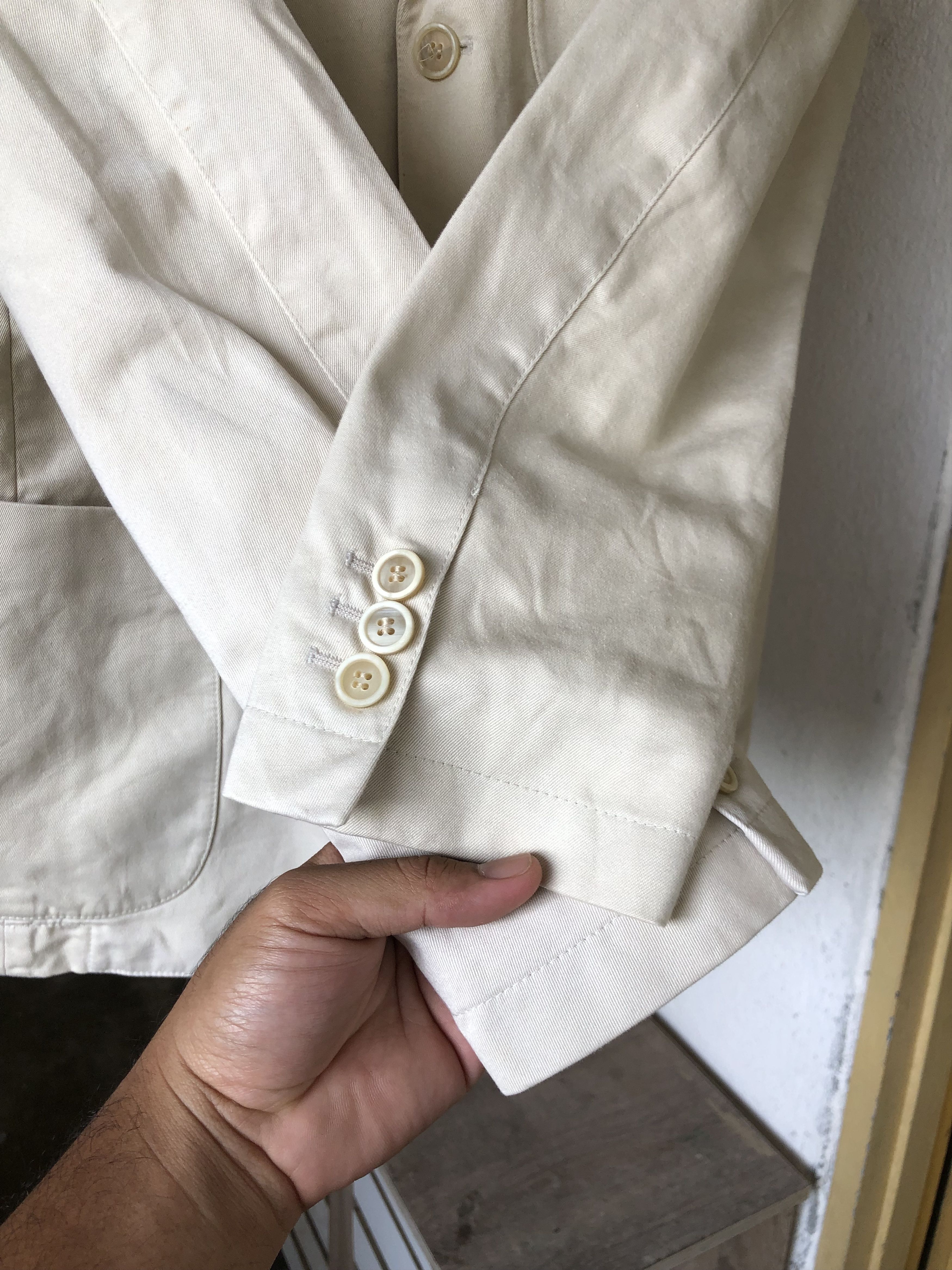 Prada Vintage Prada Single Breasted Blazer Jacket Cotton Size US M / EU 48-50 / 2 - 18 Thumbnail