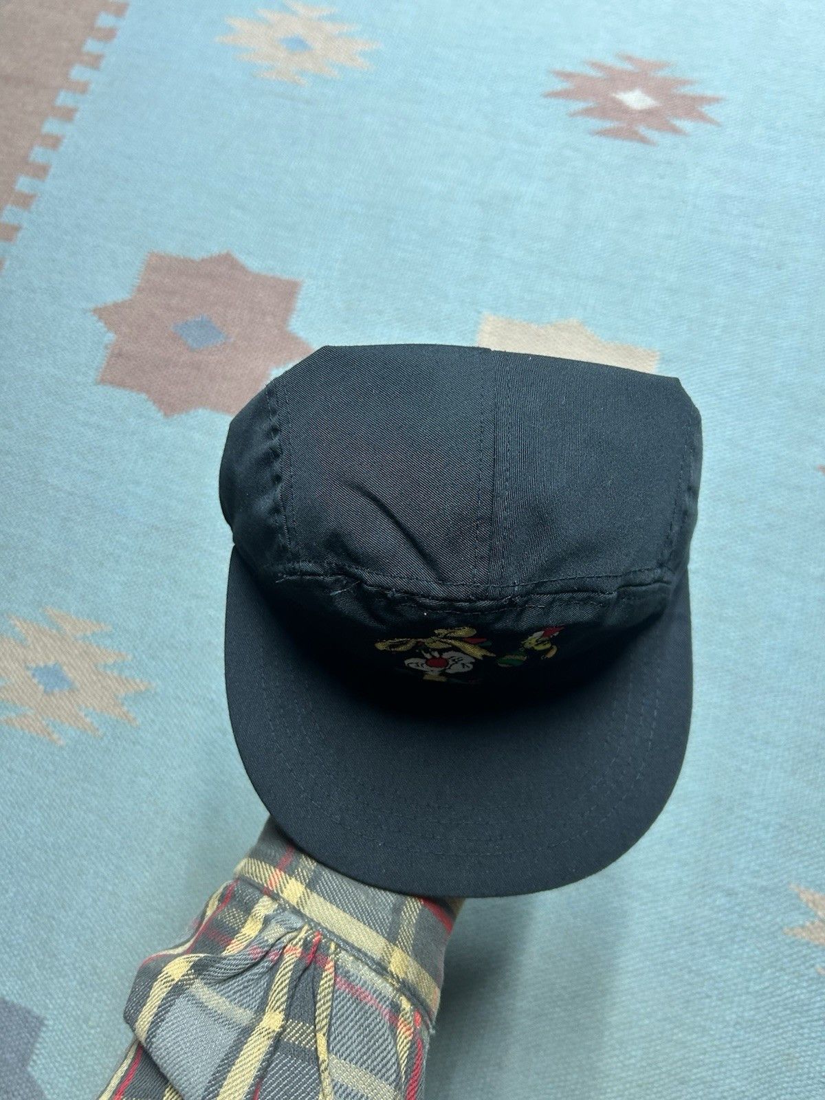 Vintage Vtg looney tunes 5 panel hat cap Christmas Sylvester tweety Size ONE SIZE - 3 Thumbnail