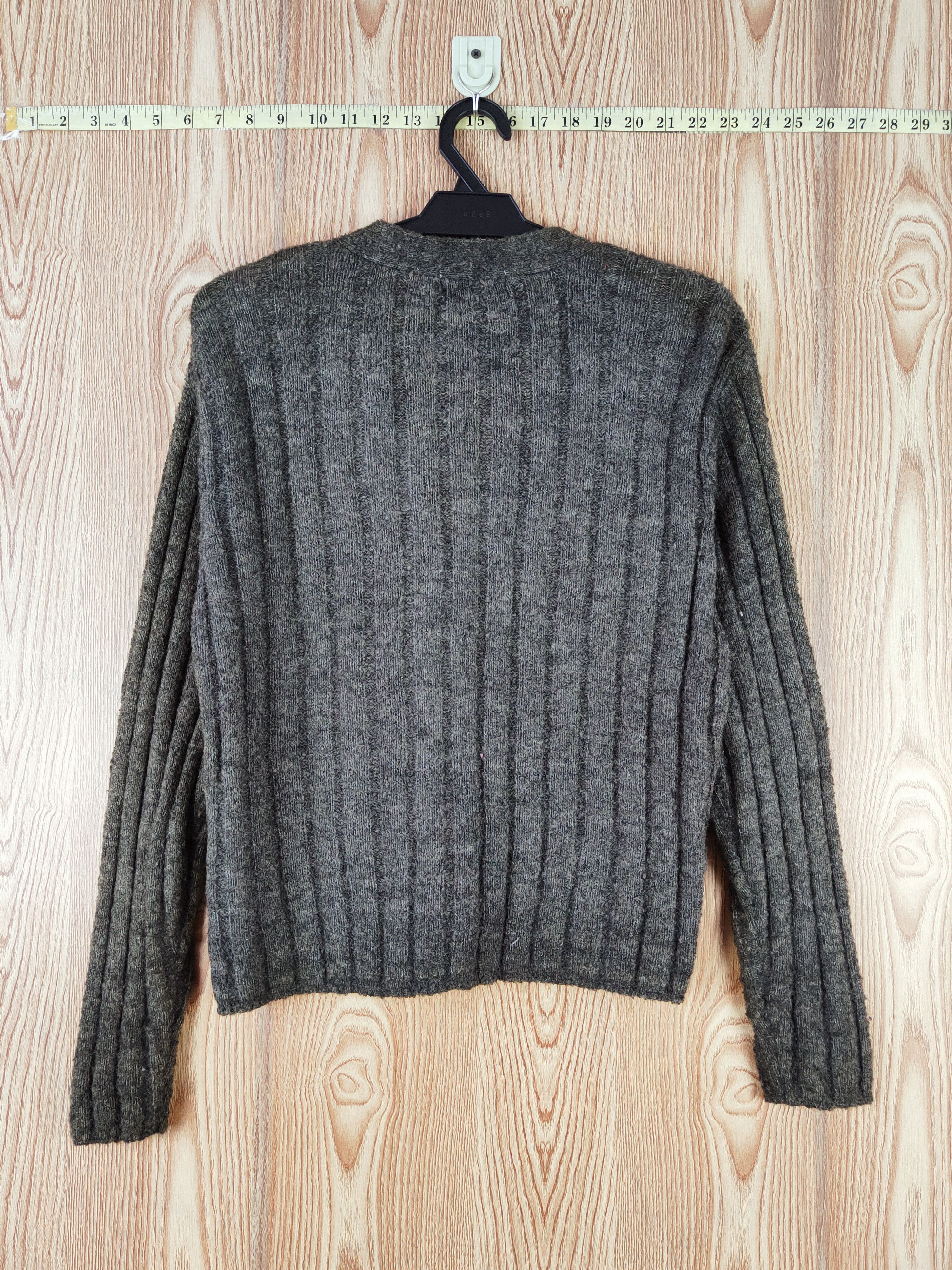Aran Isles Knitwear × Japanese Brand Bellne Dark Gray Knitwear Cardigan #W587 Size M / US 6-8 / IT 42-44 - 8 Thumbnail