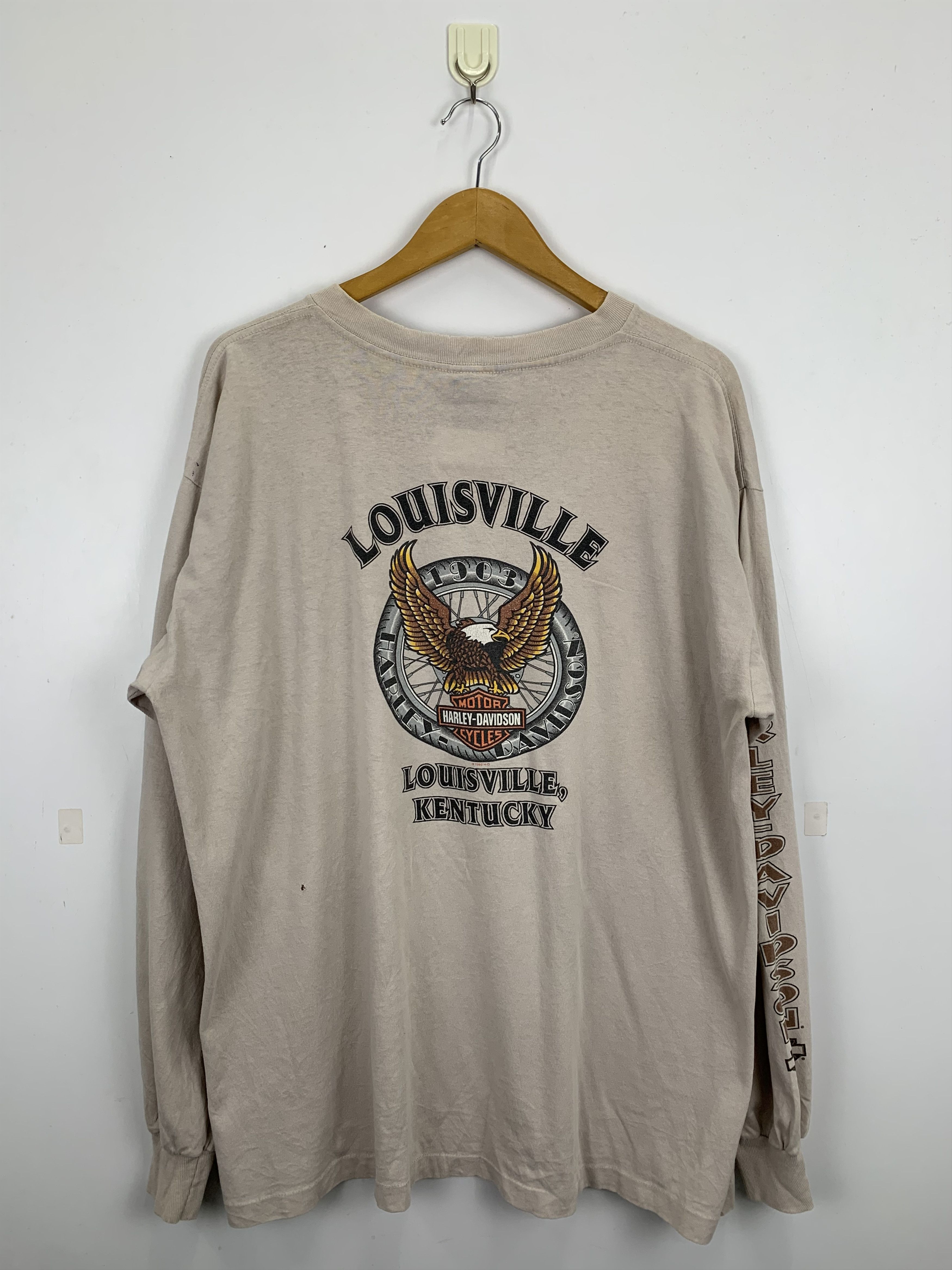 Harley Davidson Vintage 90s Harley Davidson Long Sleeve T Shirt TA0238 Size US XL / EU 56 / 4 - 4 Thumbnail
